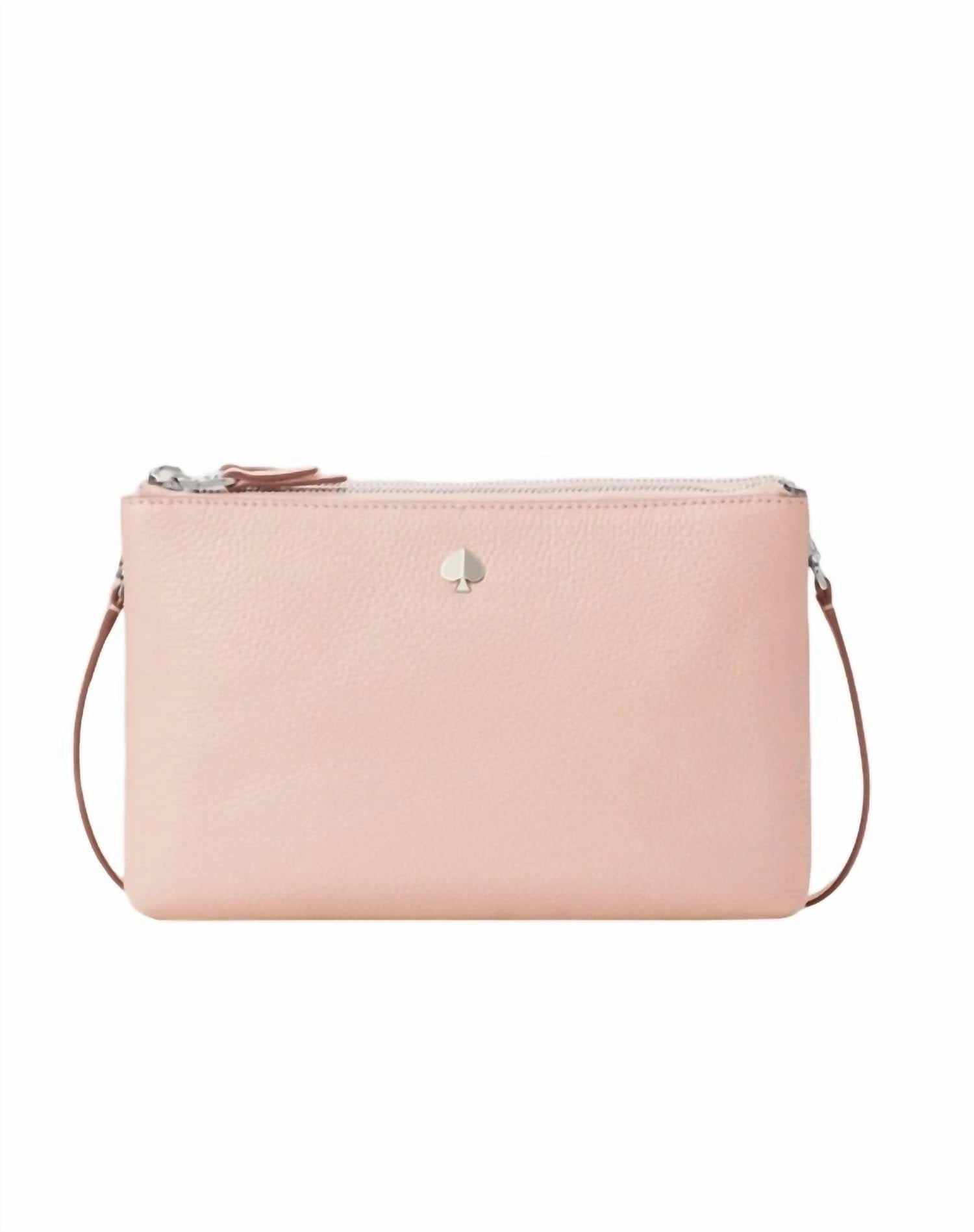 Polly Medium Double Gusset Crossbody In Flapper Pink