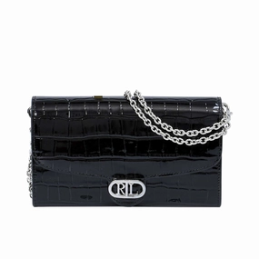 Polo Ralph Lauren Women's Leather Black Shoulder Bag