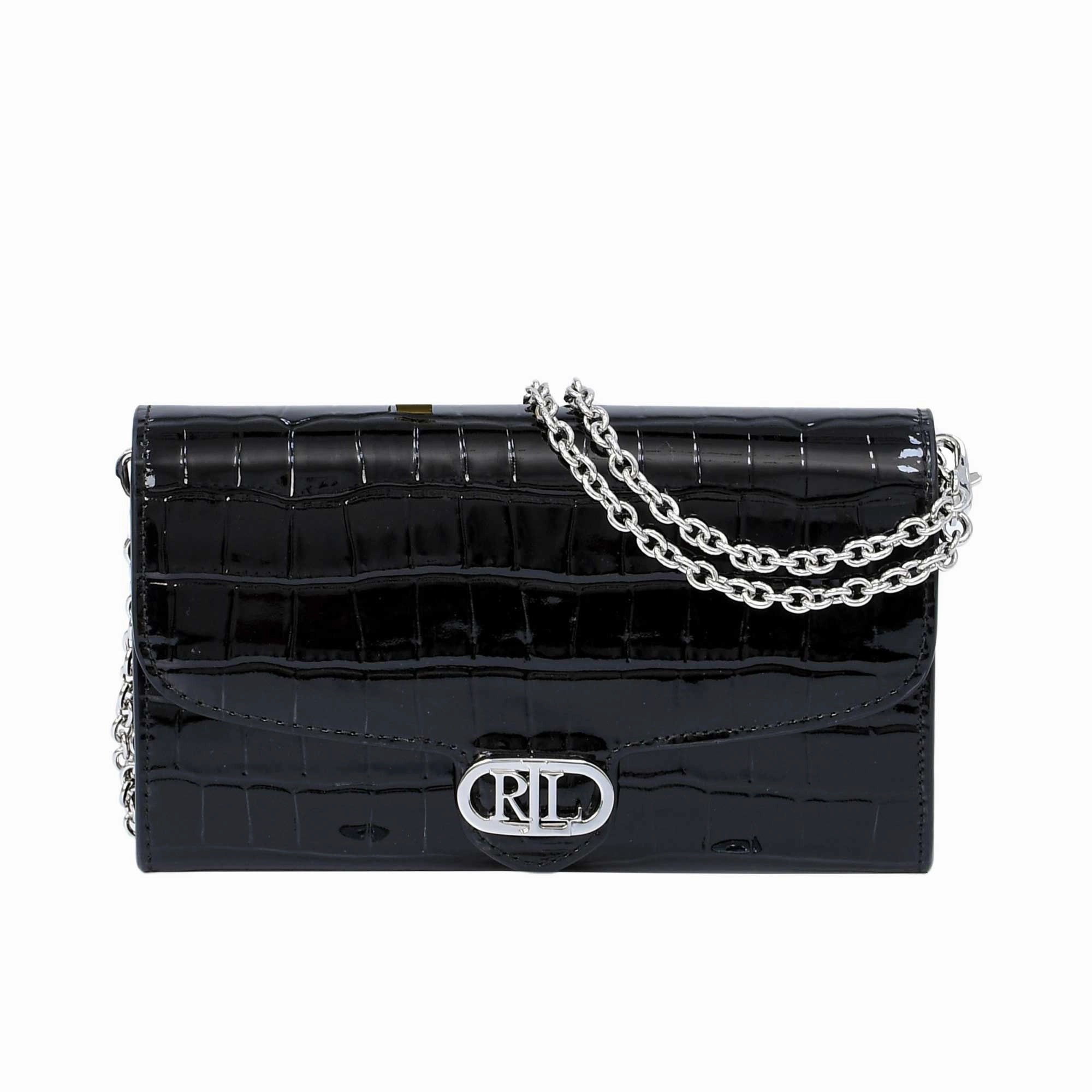 Polo Ralph Lauren Women's Leather Black Shoulder Bag