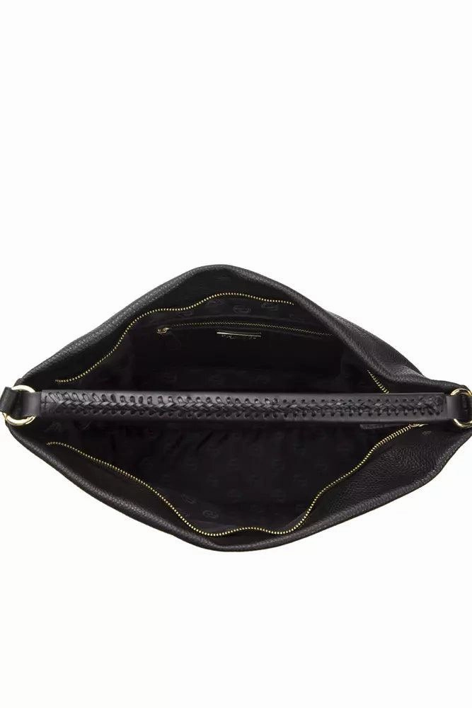 Pompei Donatella Black Leather Women Shoulder Bag