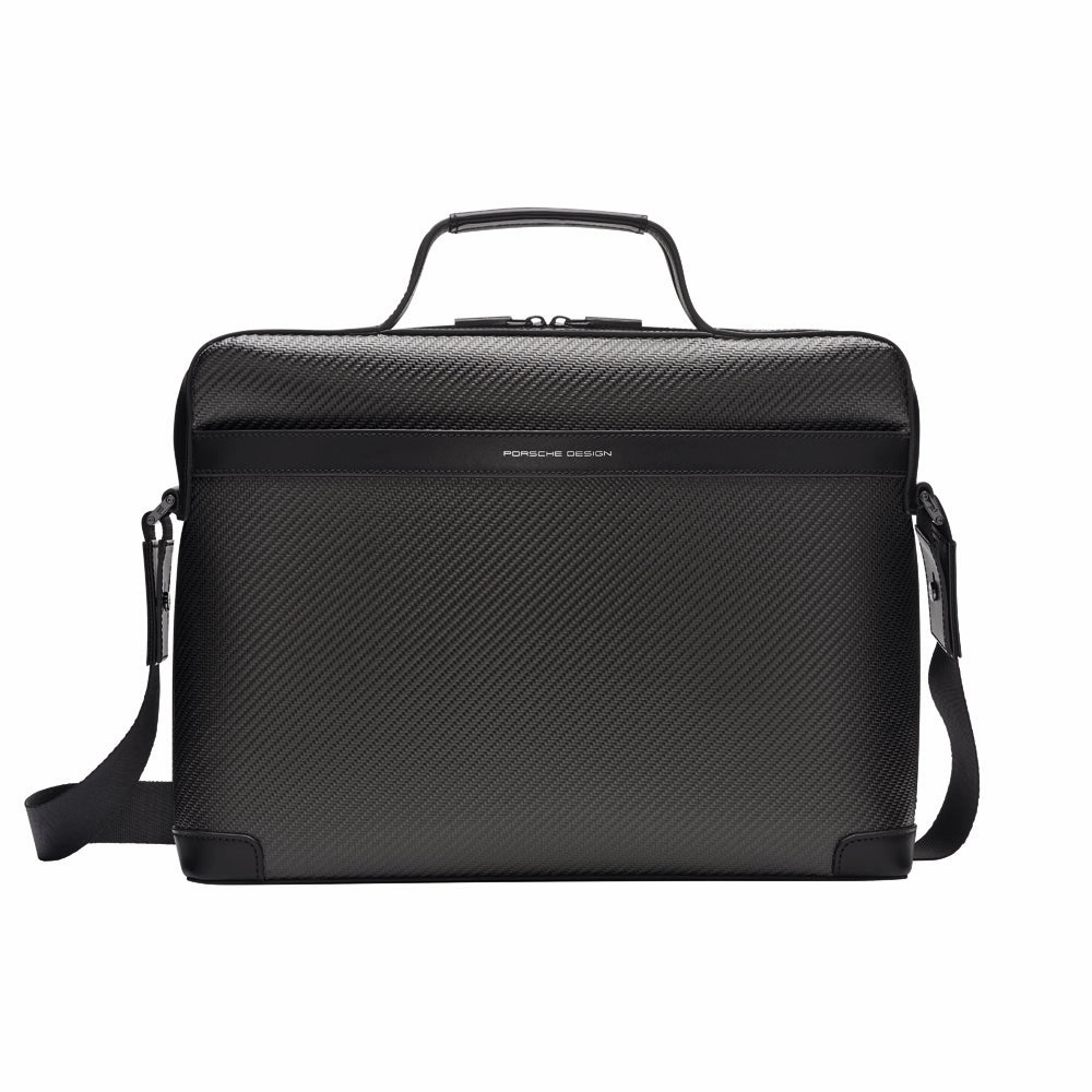 PORSCHE DESIGN by Bric's CARBON Briefcase (Black, Medium)