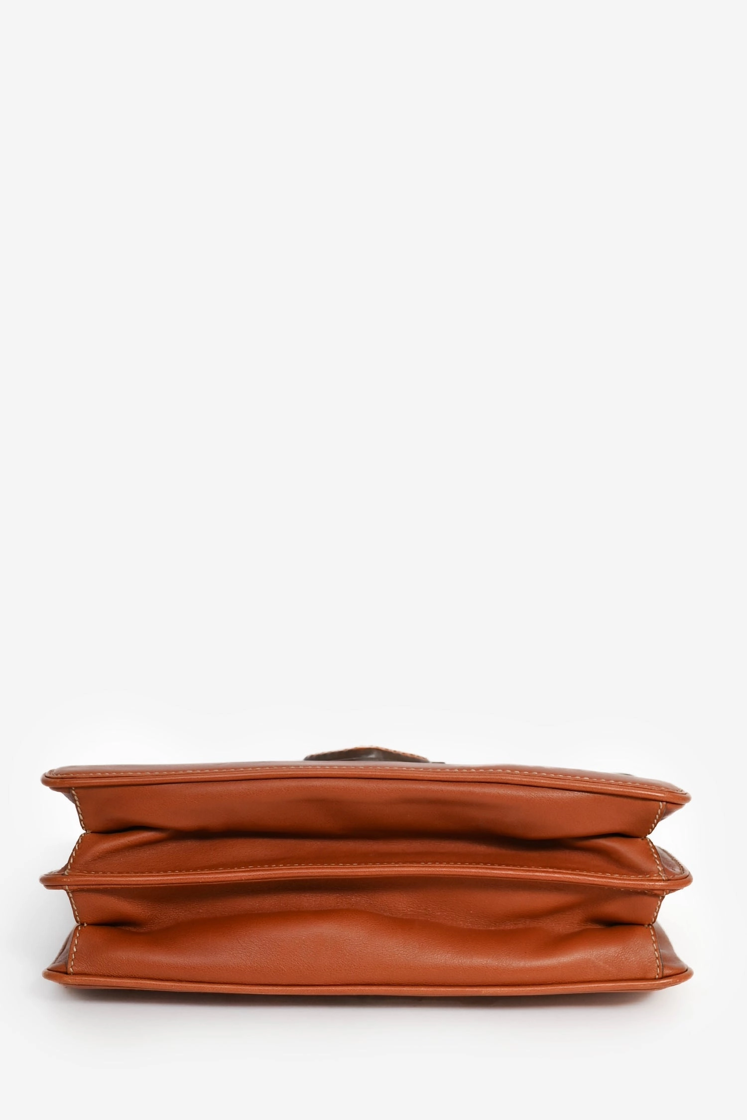 Prada 2011 Brown Leather 'City Calf Cinghiale' Crossbody