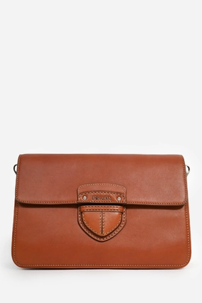Prada 2011 Brown Leather 'City Calf Cinghiale' Crossbody
