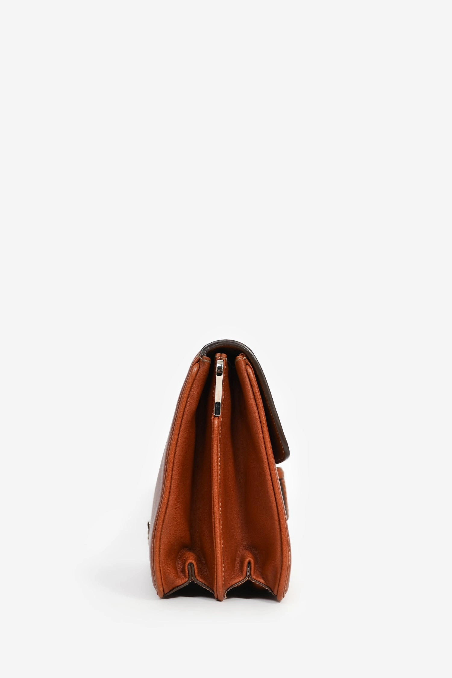 Prada 2011 Brown Leather 'City Calf Cinghiale' Crossbody