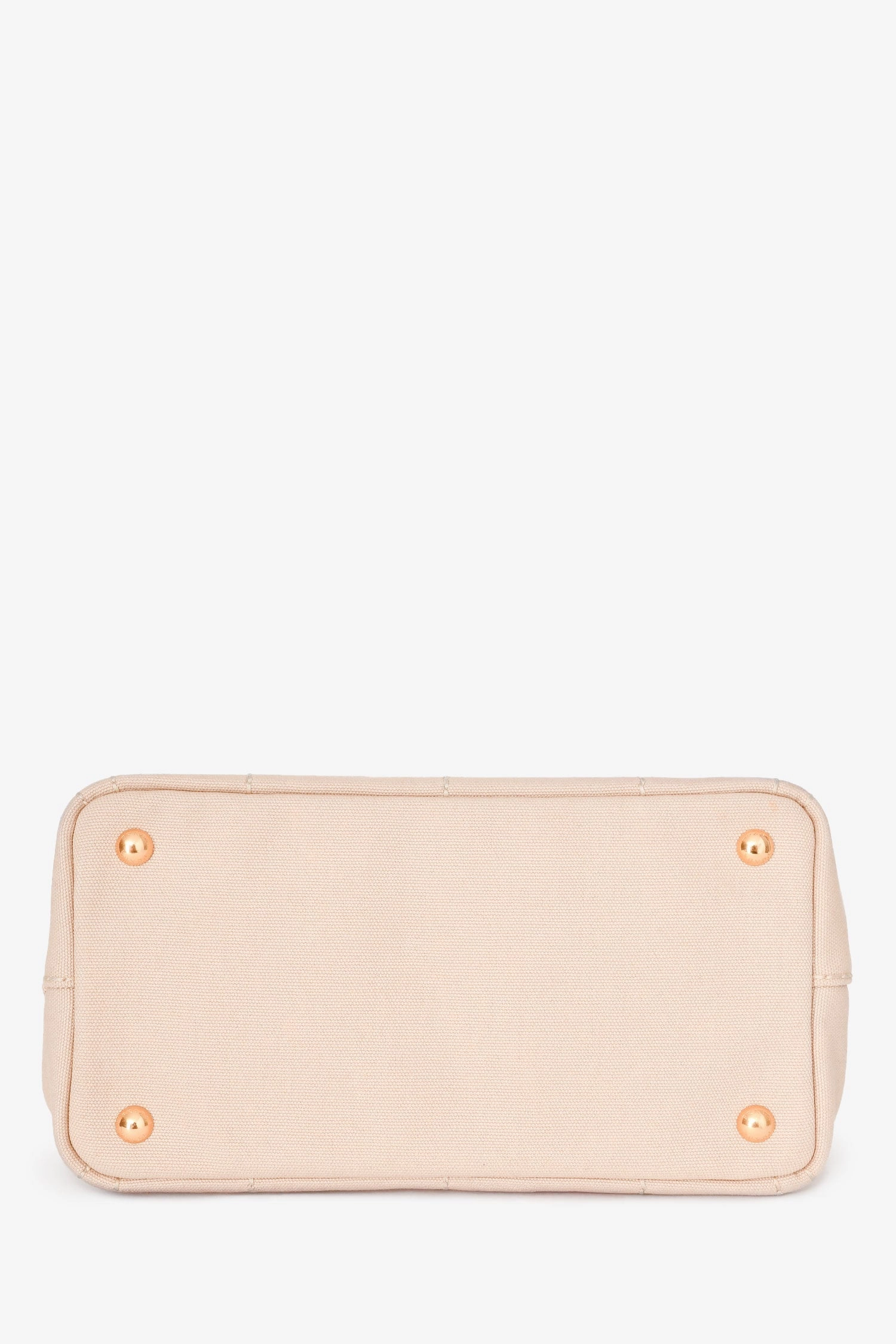 Prada Beige/Black Canvas Small Canapa Top Handle Bag with Strap