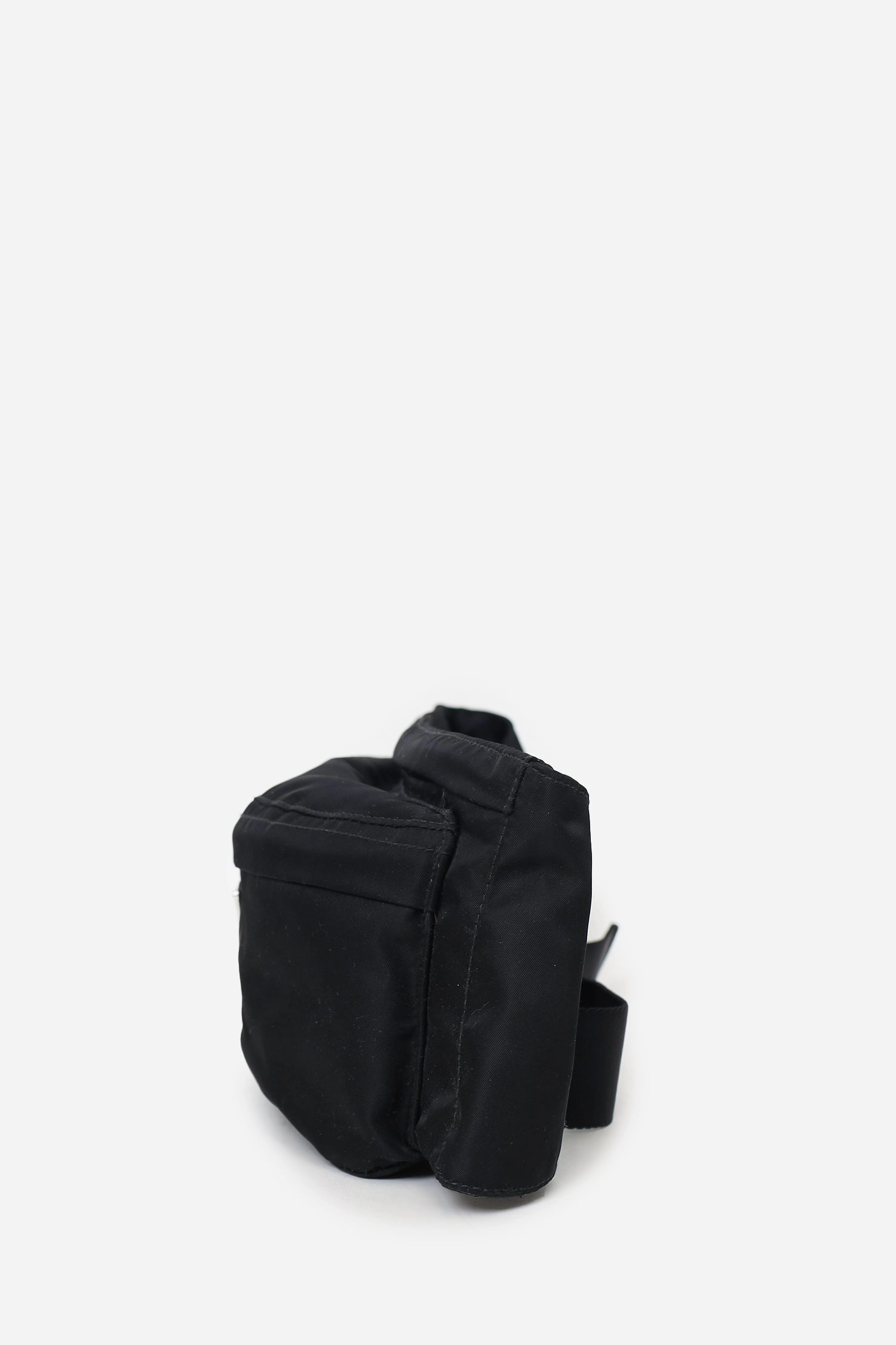 Prada Black Re-Nylon Double Zip Belt Bag
