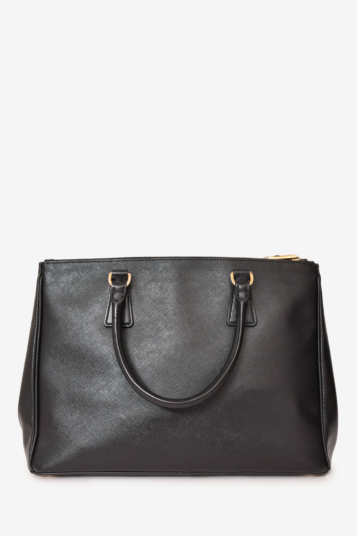 Prada Black Saffiano Leather Large Galleria Tote with Strap (As Is)