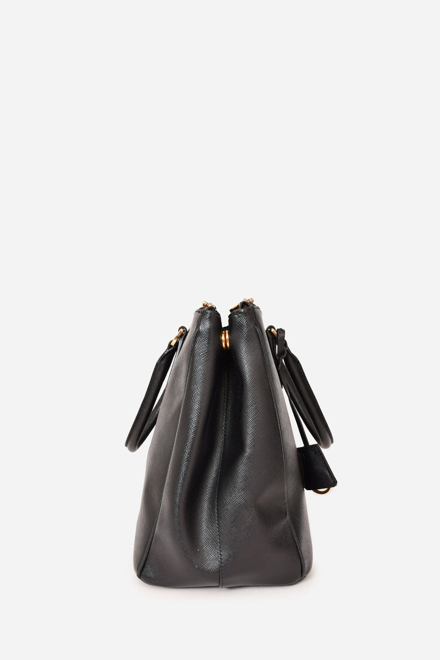 Prada Black Saffiano Leather Large Galleria Tote with Strap (As Is)