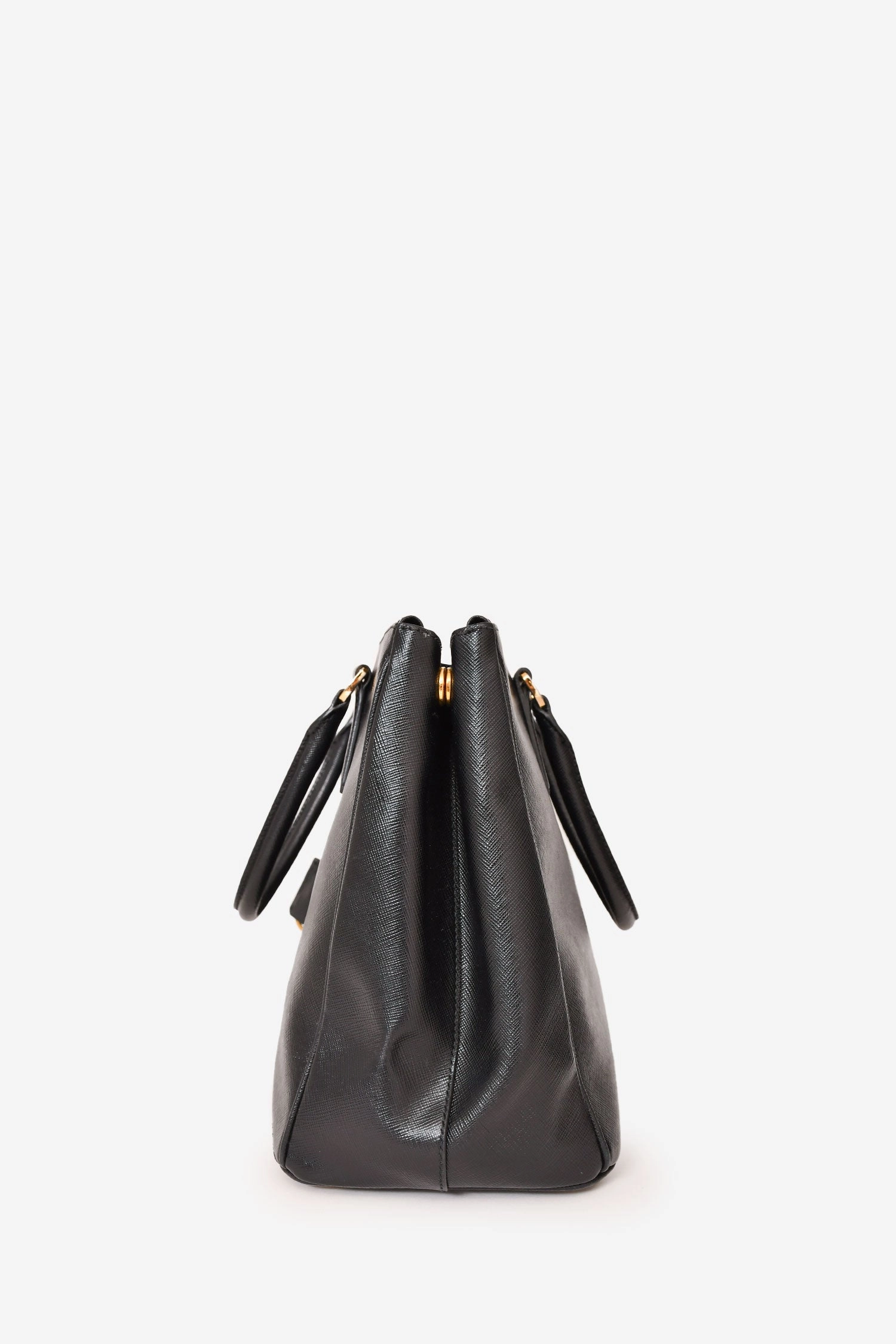 Prada Black Saffiano Leather Large Galleria Tote with Strap (As Is)