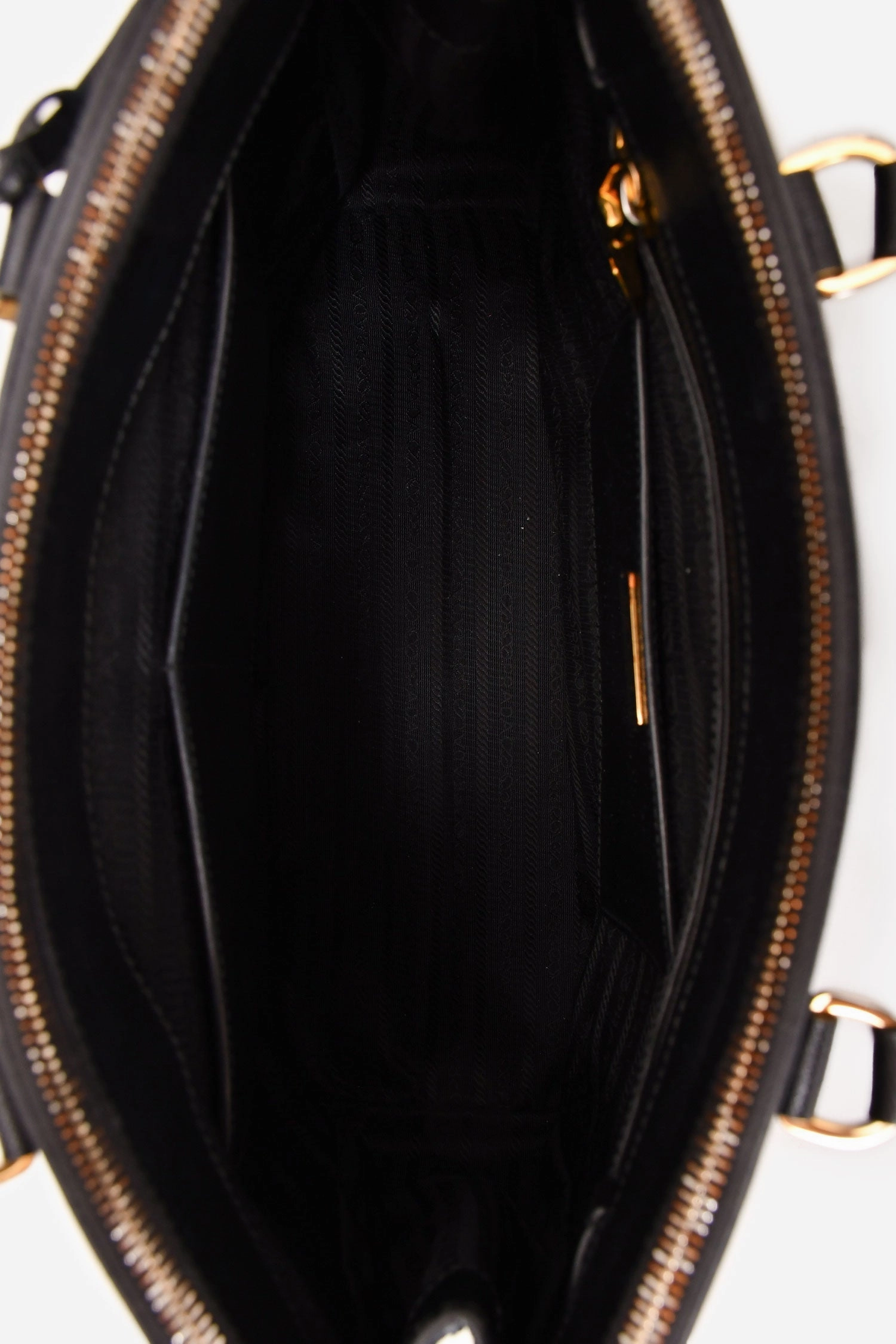 Prada Black Saffiano Leather Large Galleria Tote with Strap (As Is)
