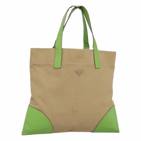 Prada Cabas Canvas Tote Bag (Pre-Owned)