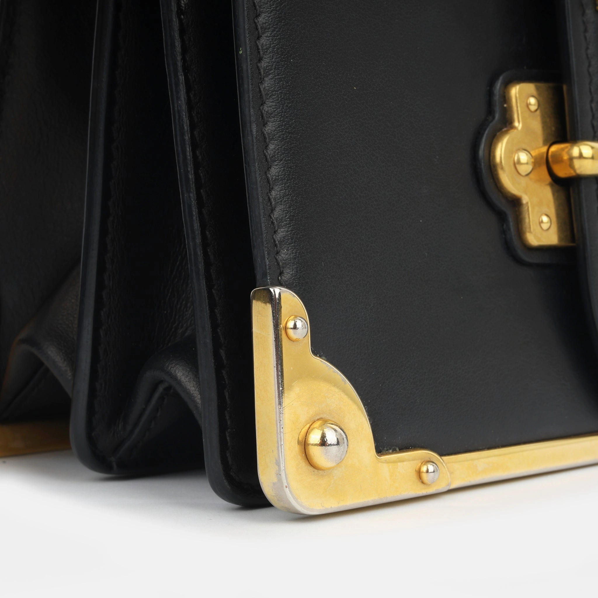 Prada Cahier Shoulder Bag - Black
