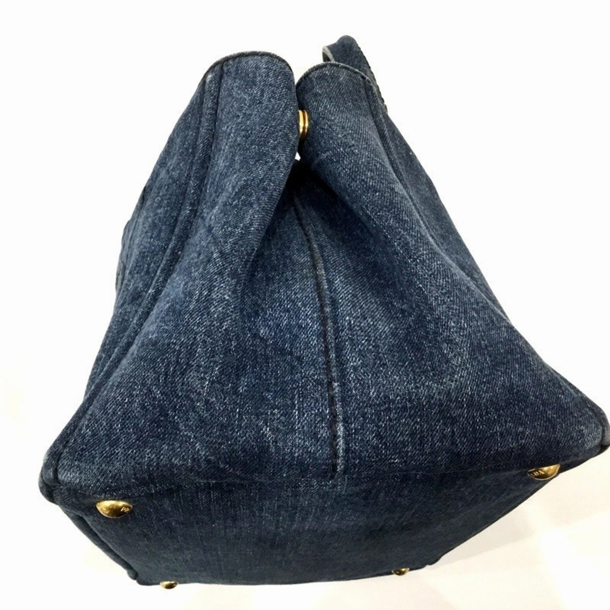 Prada Canapa blue Tote Bag (Pre-Owned)