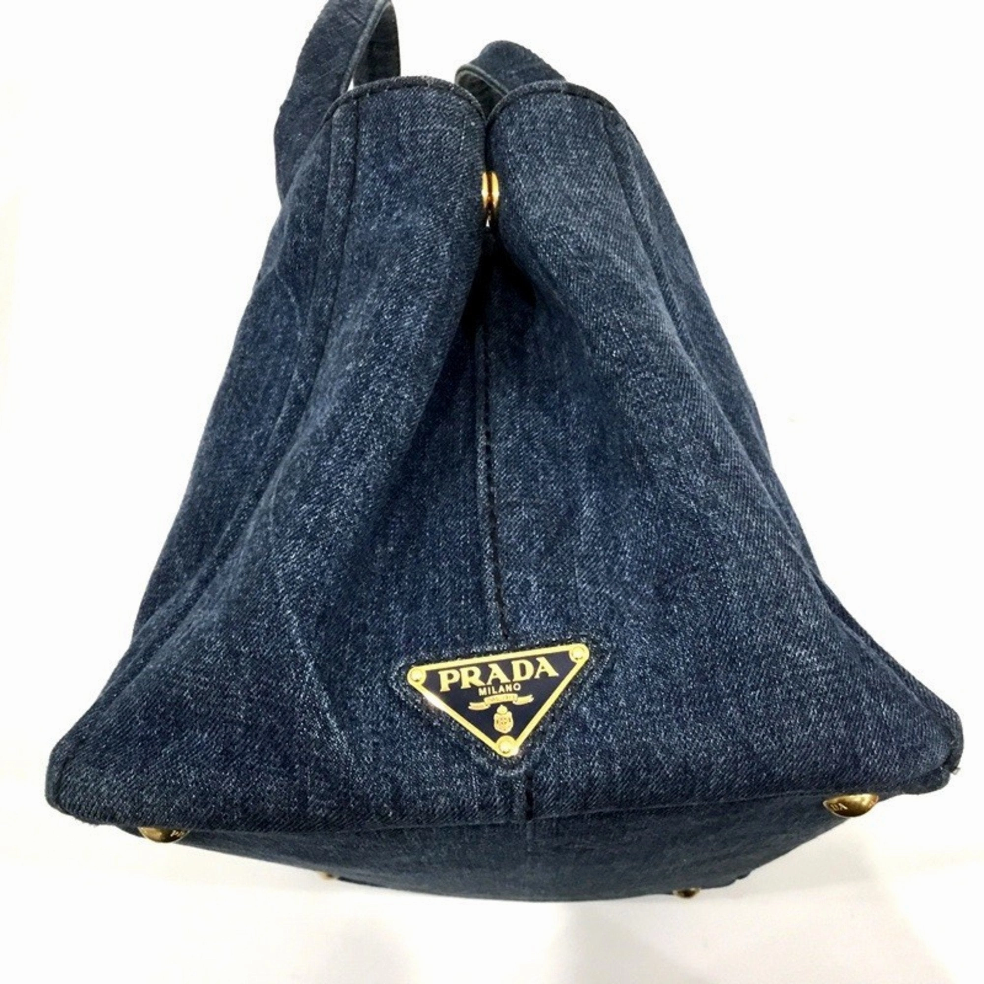 Prada Canapa blue Tote Bag (Pre-Owned)