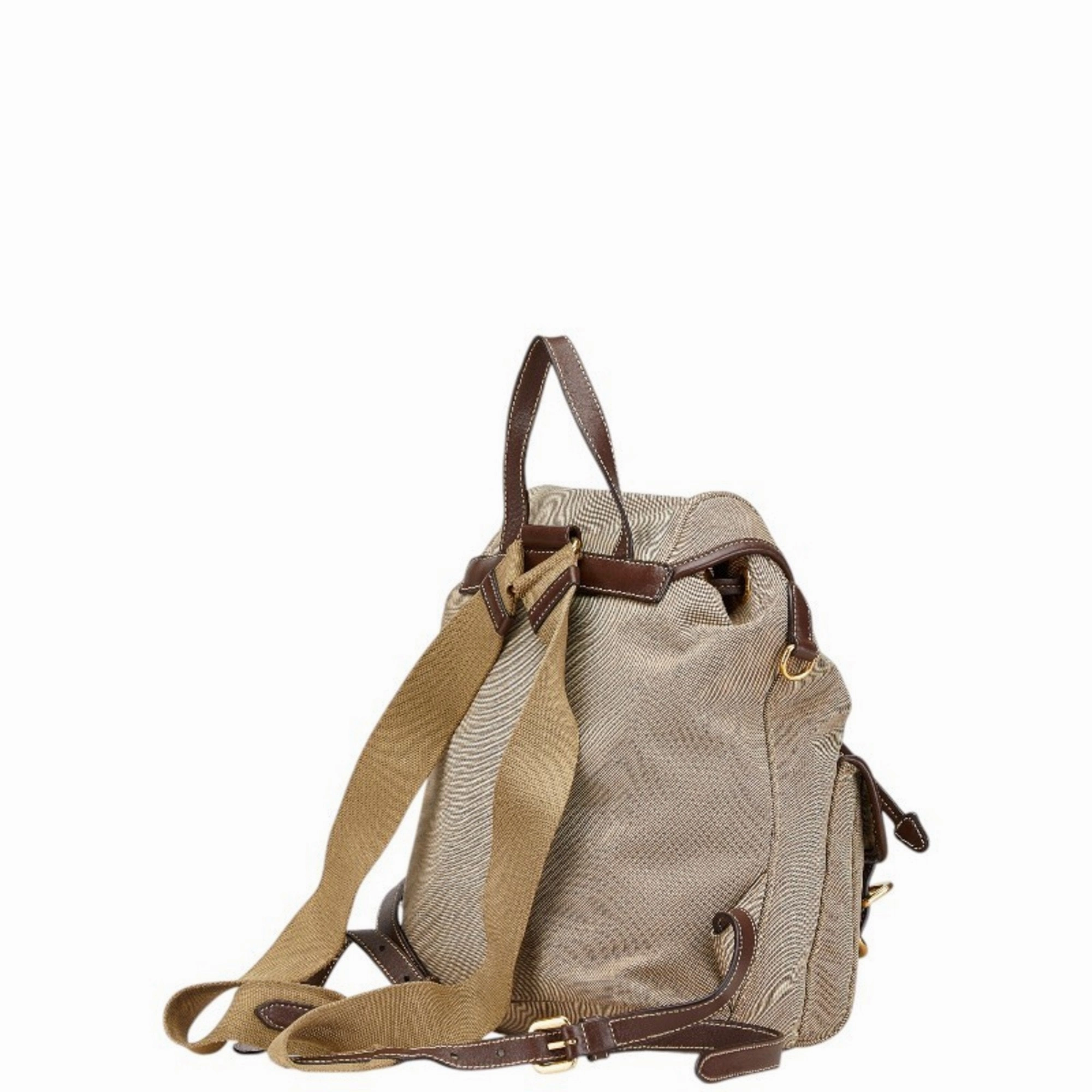Prada  Canvas Leather Backpack (Pre-Owned)