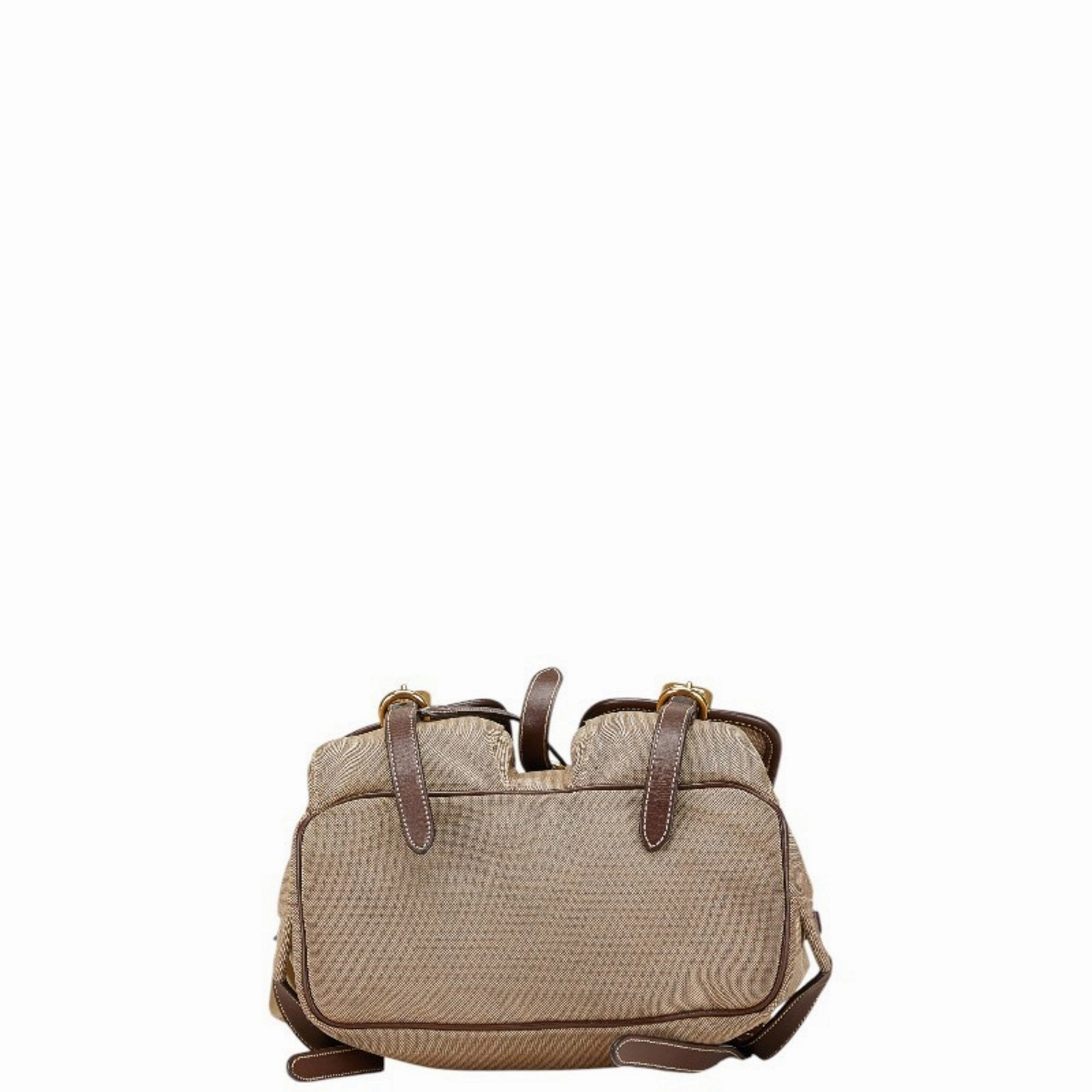 Prada  Canvas Leather Backpack (Pre-Owned)