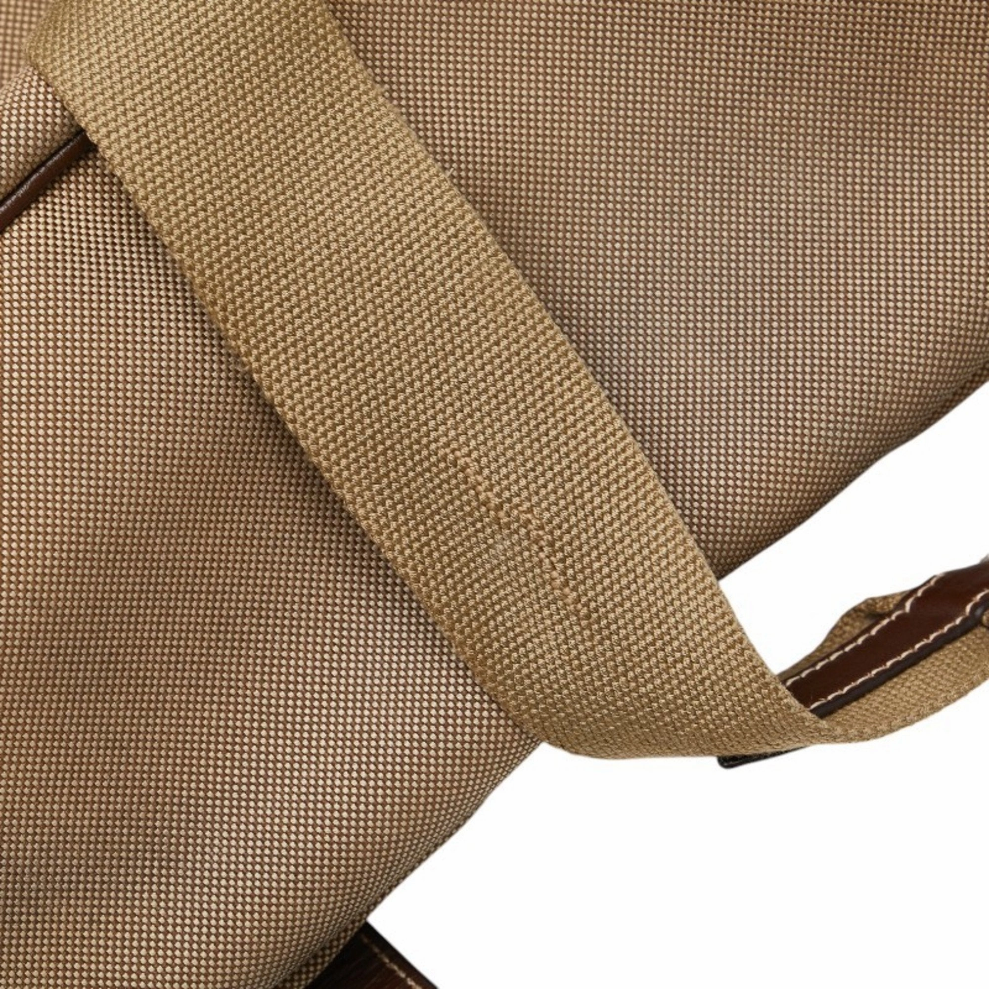 Prada  Canvas Leather Backpack (Pre-Owned)