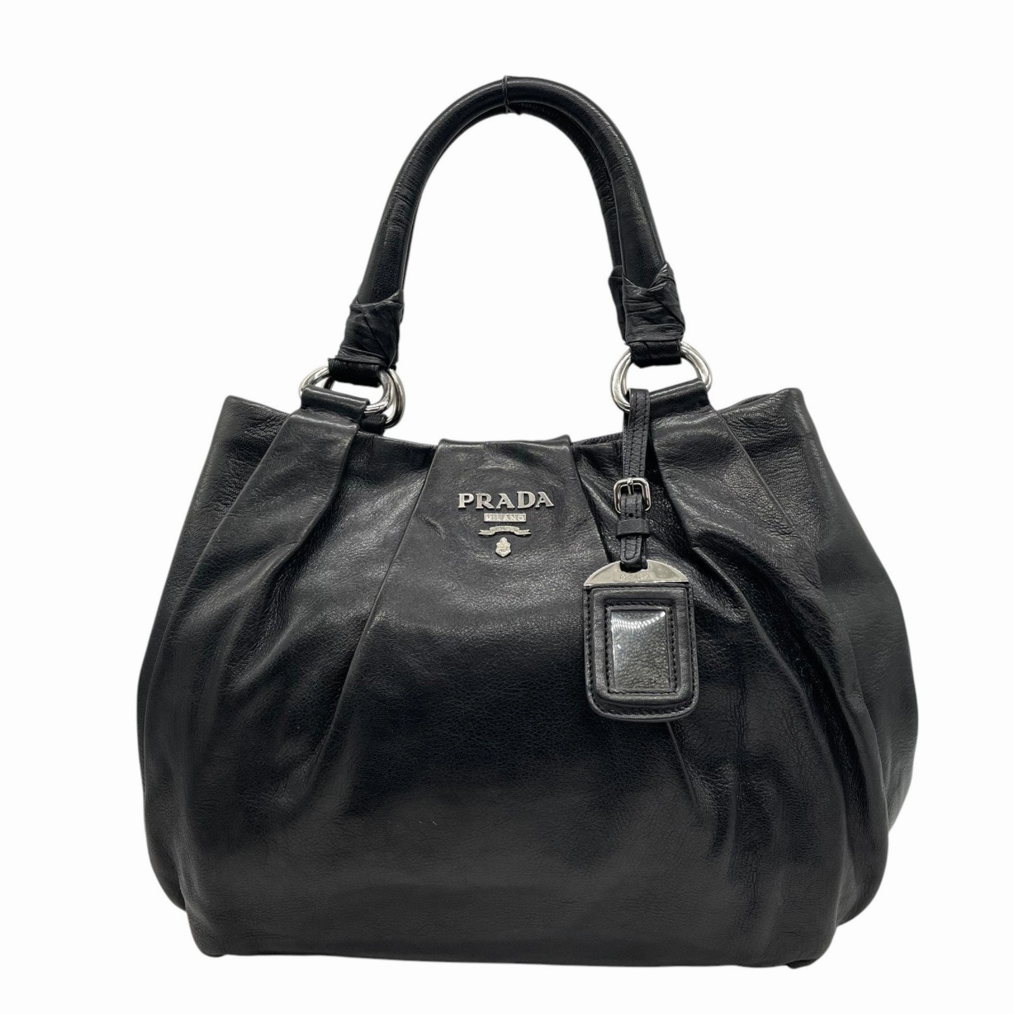 Prada  Leather Handbag Tote Bag (Pre-Owned)