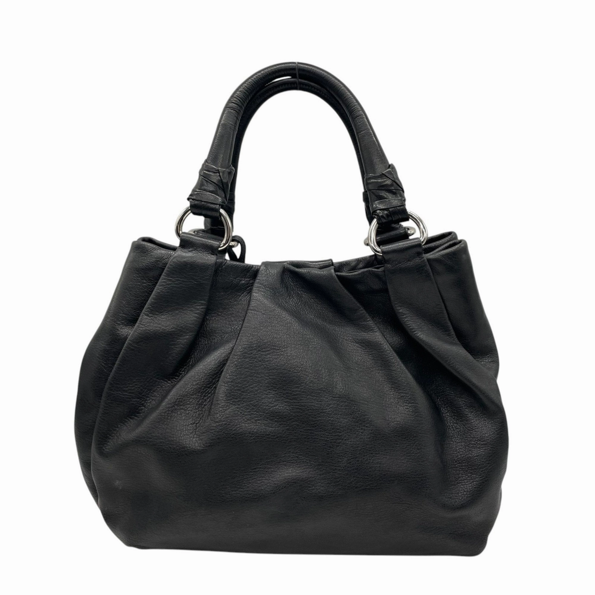 Prada  Leather Handbag Tote Bag (Pre-Owned)