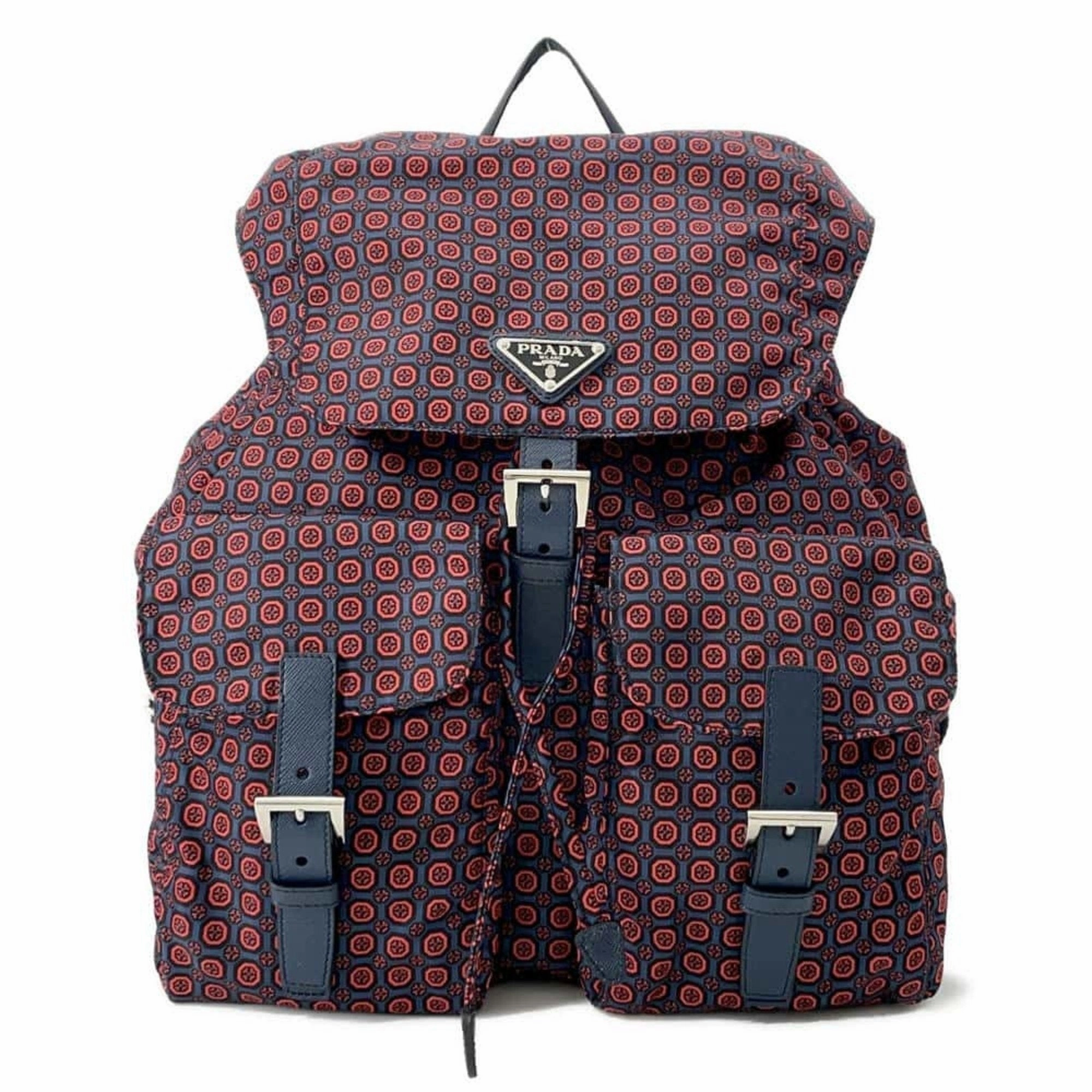 Prada Navy Color Nylon Backpack (Pre-Owned)