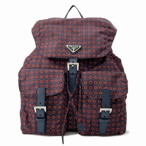 Prada Navy Color Nylon Backpack (Pre-Owned)