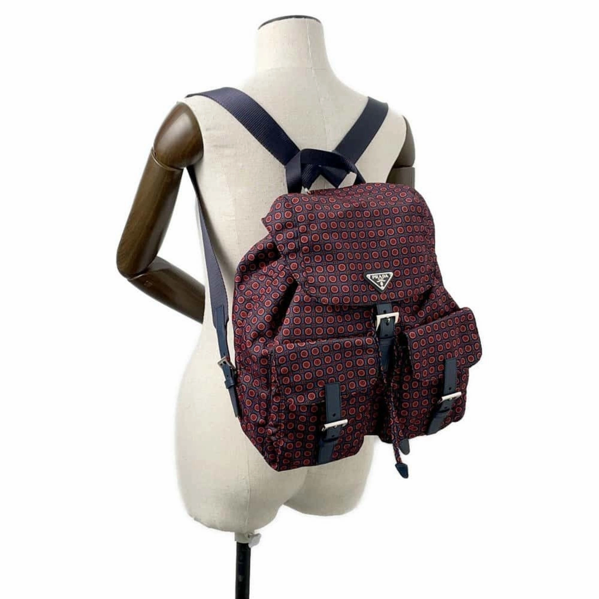 Prada Navy Color Nylon Backpack (Pre-Owned)