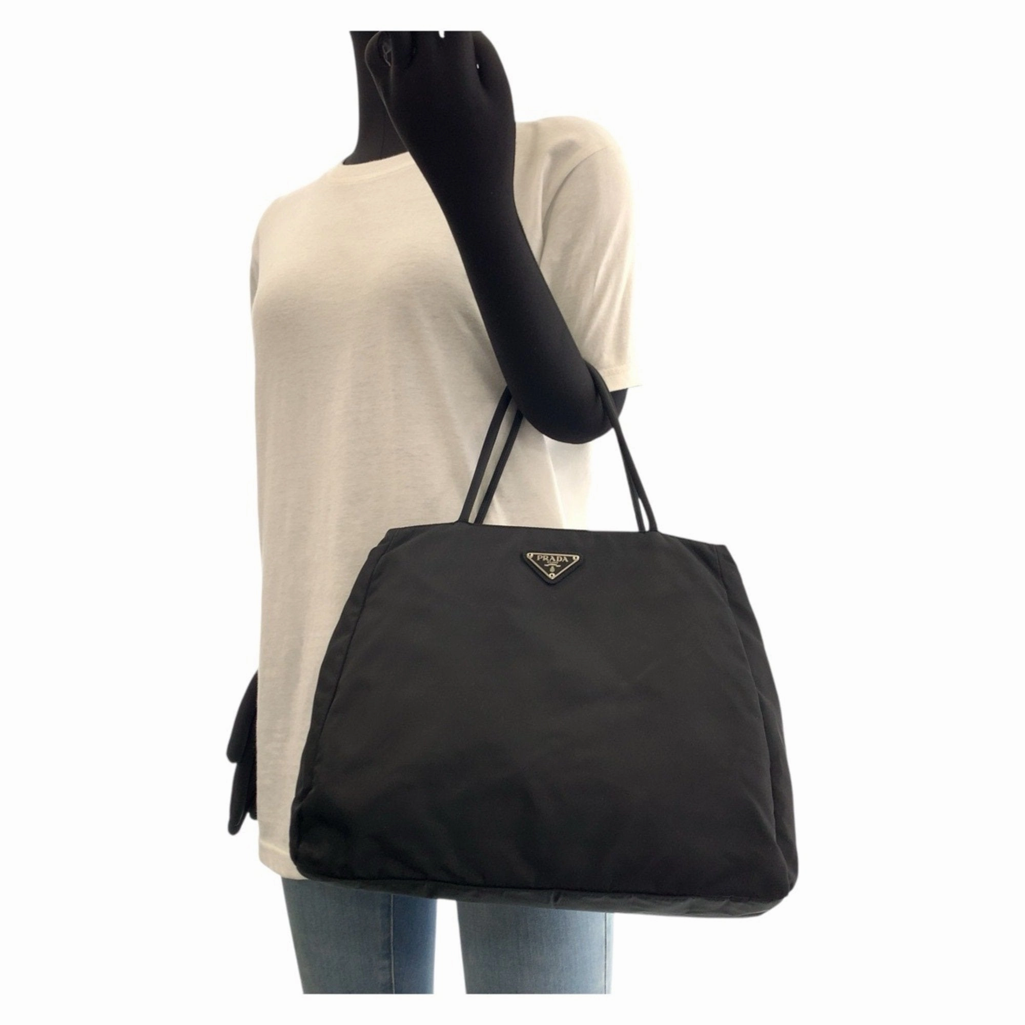 Prada Nylon Handbag Tote Bag (Pre-Owned)