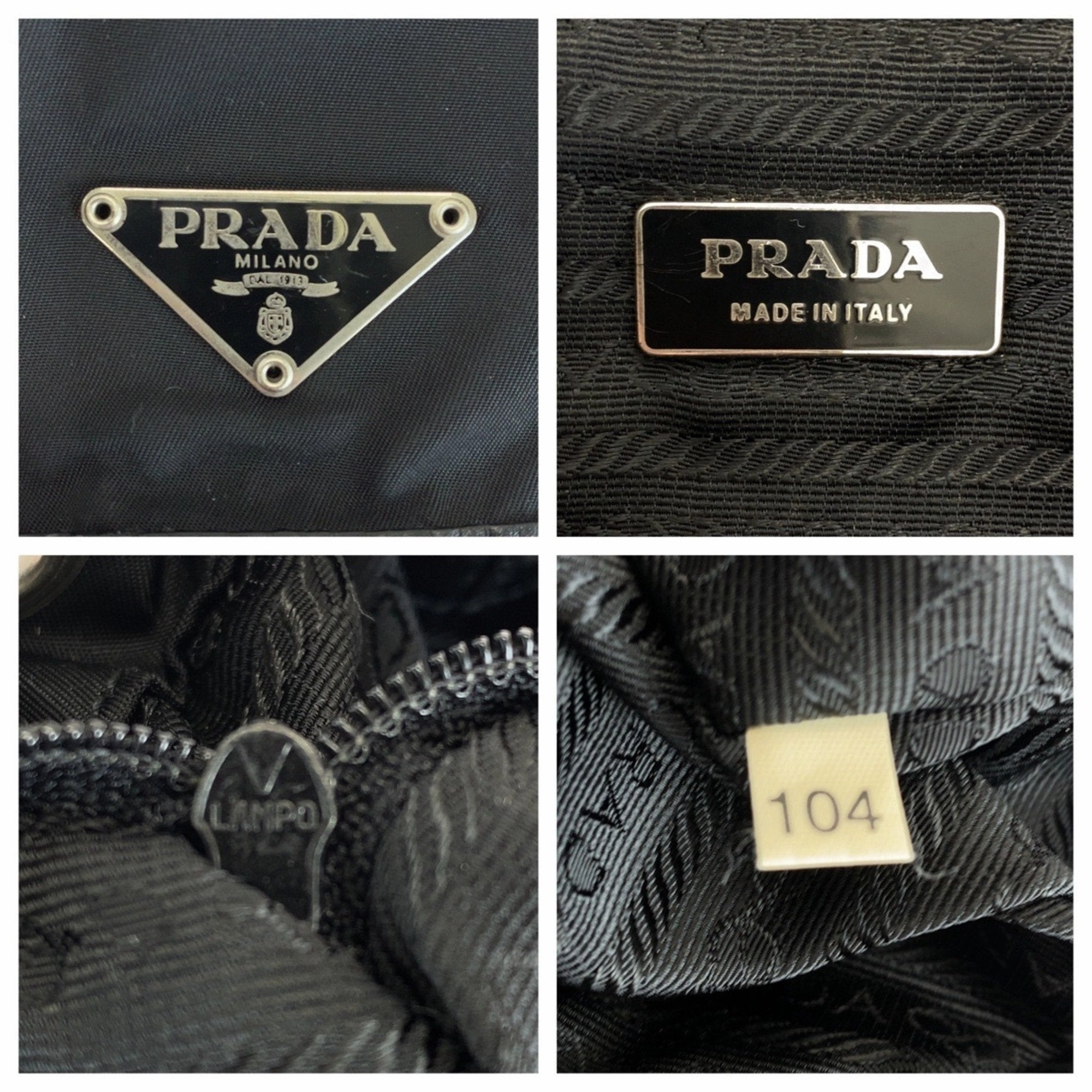 Prada Nylon Leather Backpack (Pre-Owned)
