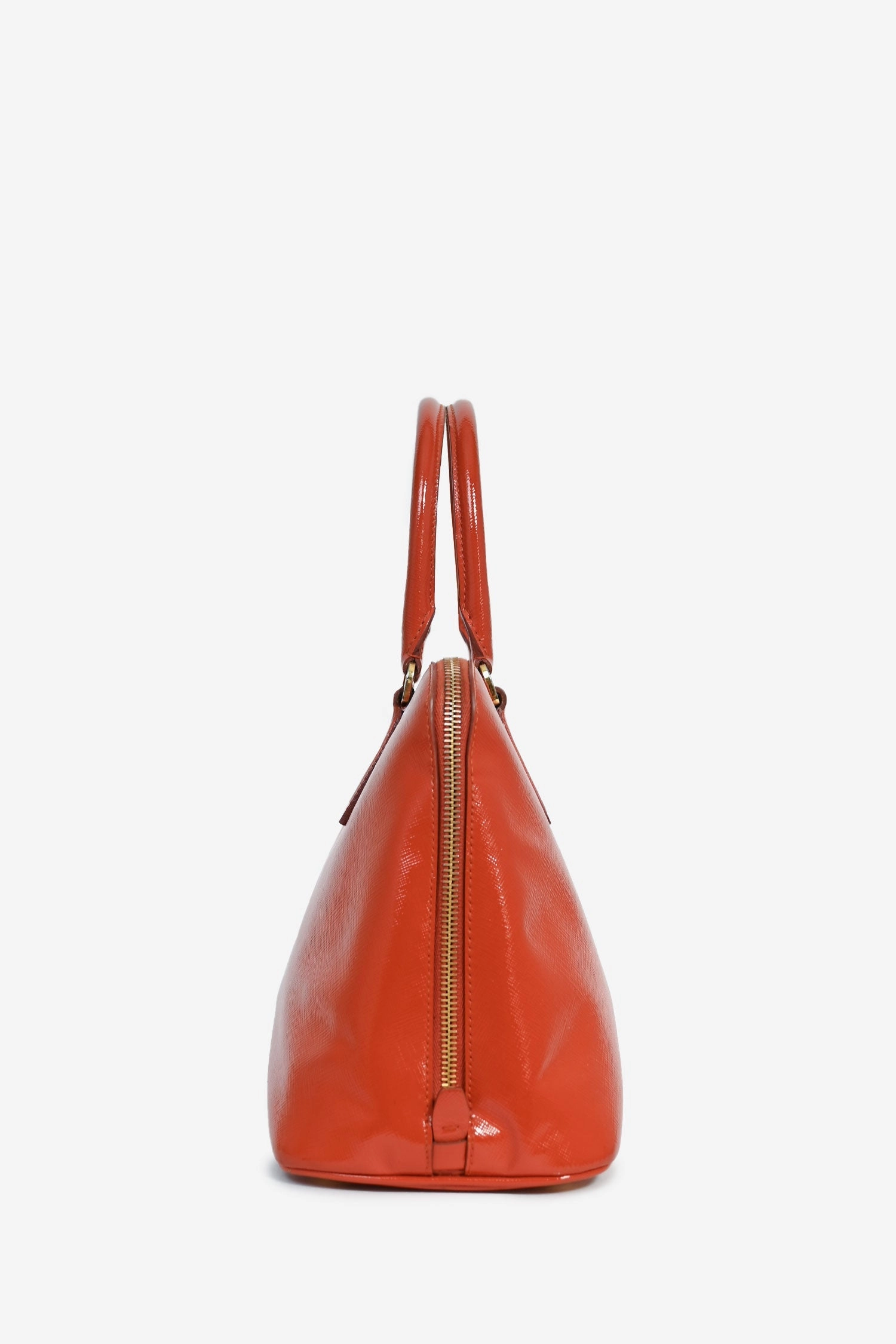 Prada Orange Saffiano Leather Galleria Tote