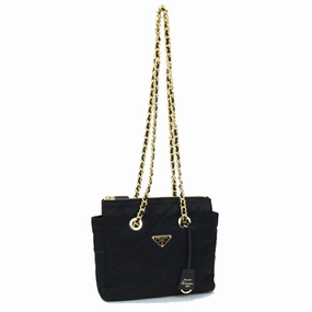 Prada Polyamide Leather Tote Bag (Pre-Owned)