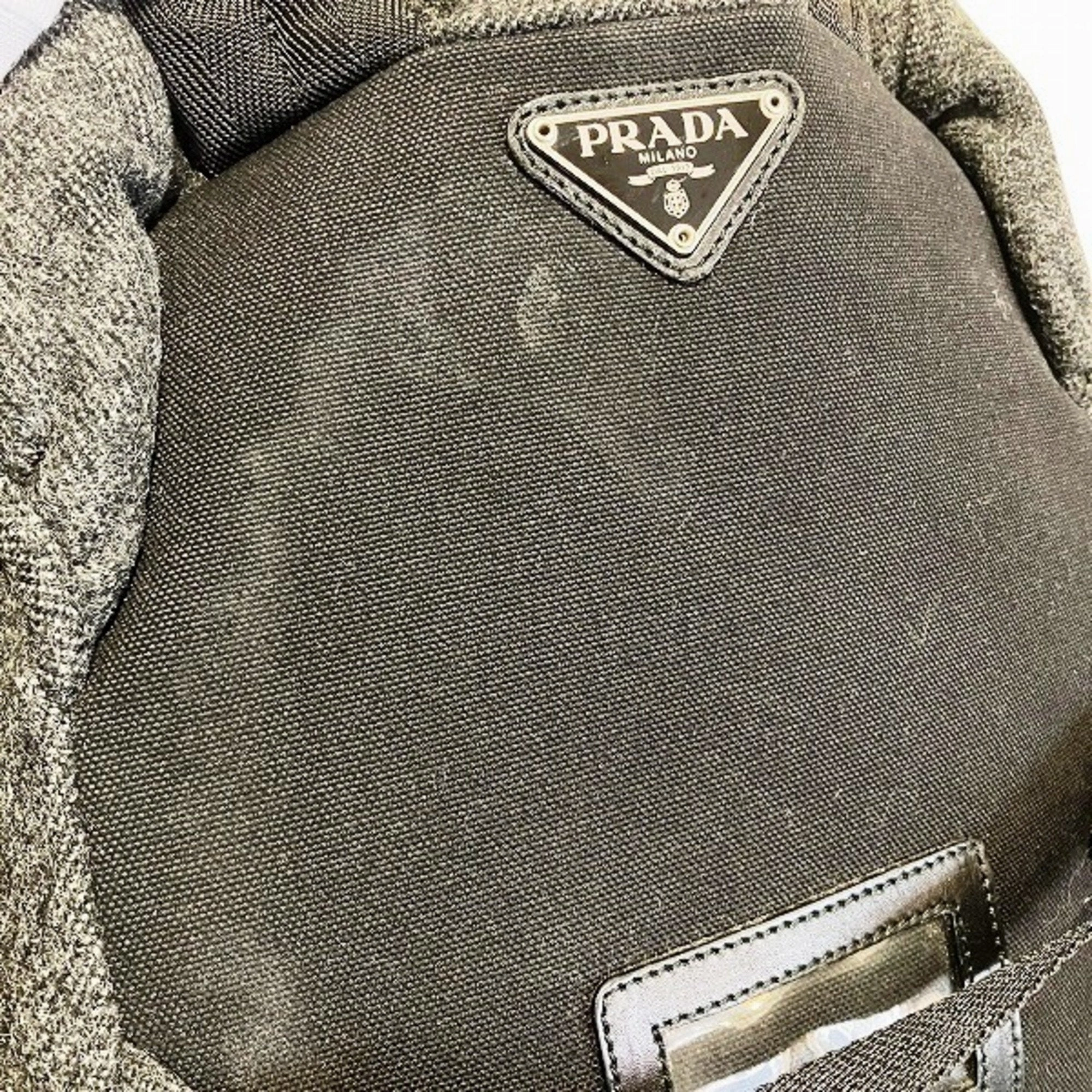 Prada Wool Canvas Backpack (Pre-Owned)