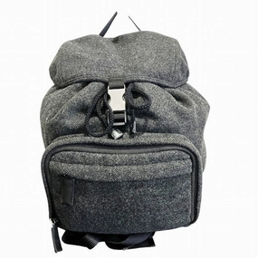 Prada Wool Canvas Backpack (Pre-Owned)