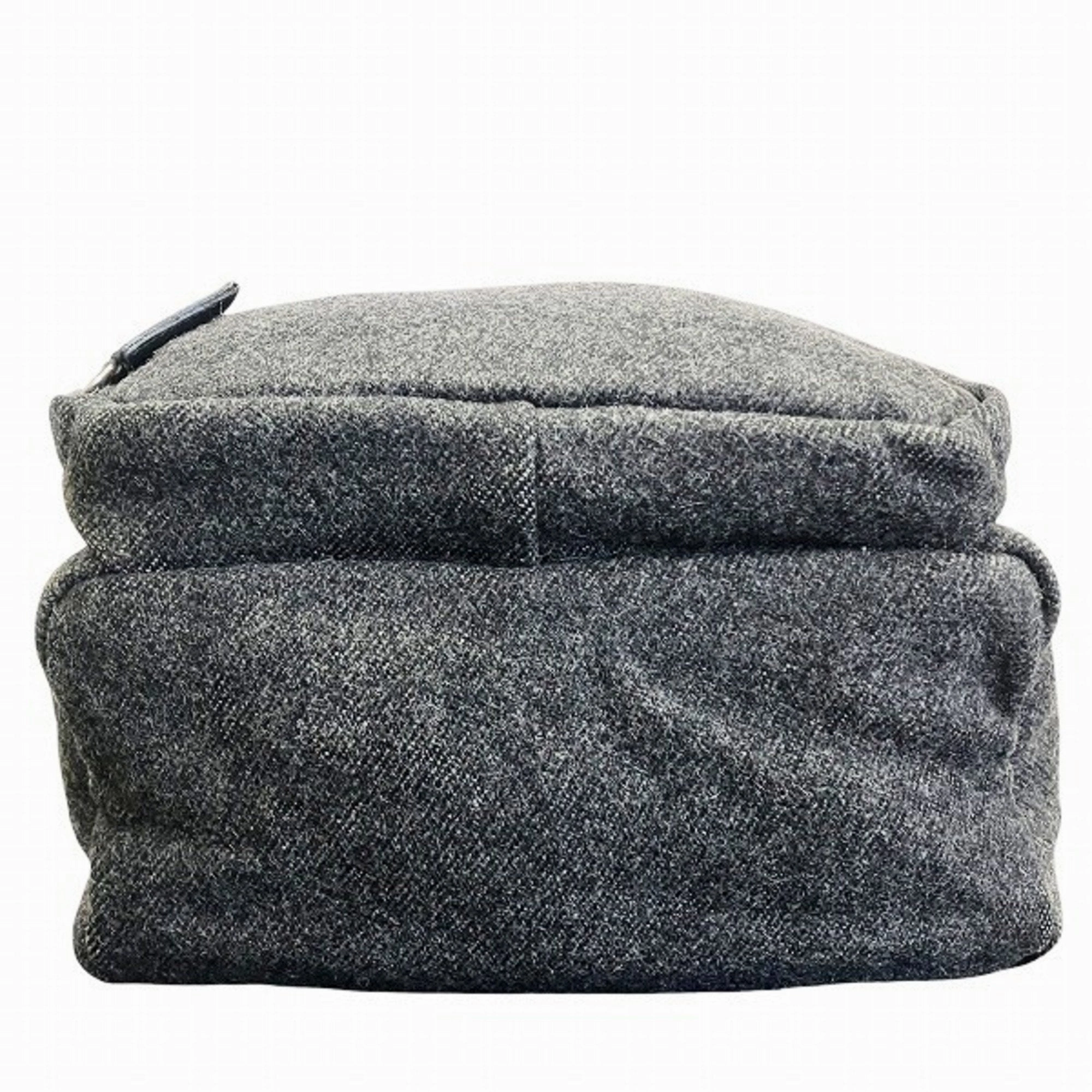 Prada Wool Canvas Backpack (Pre-Owned)