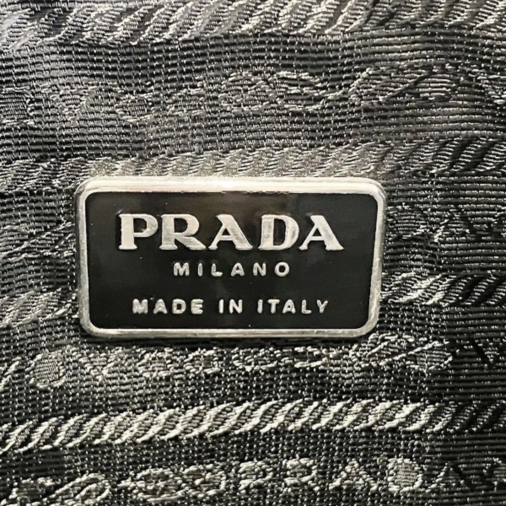 Prada Wool Canvas Backpack (Pre-Owned)