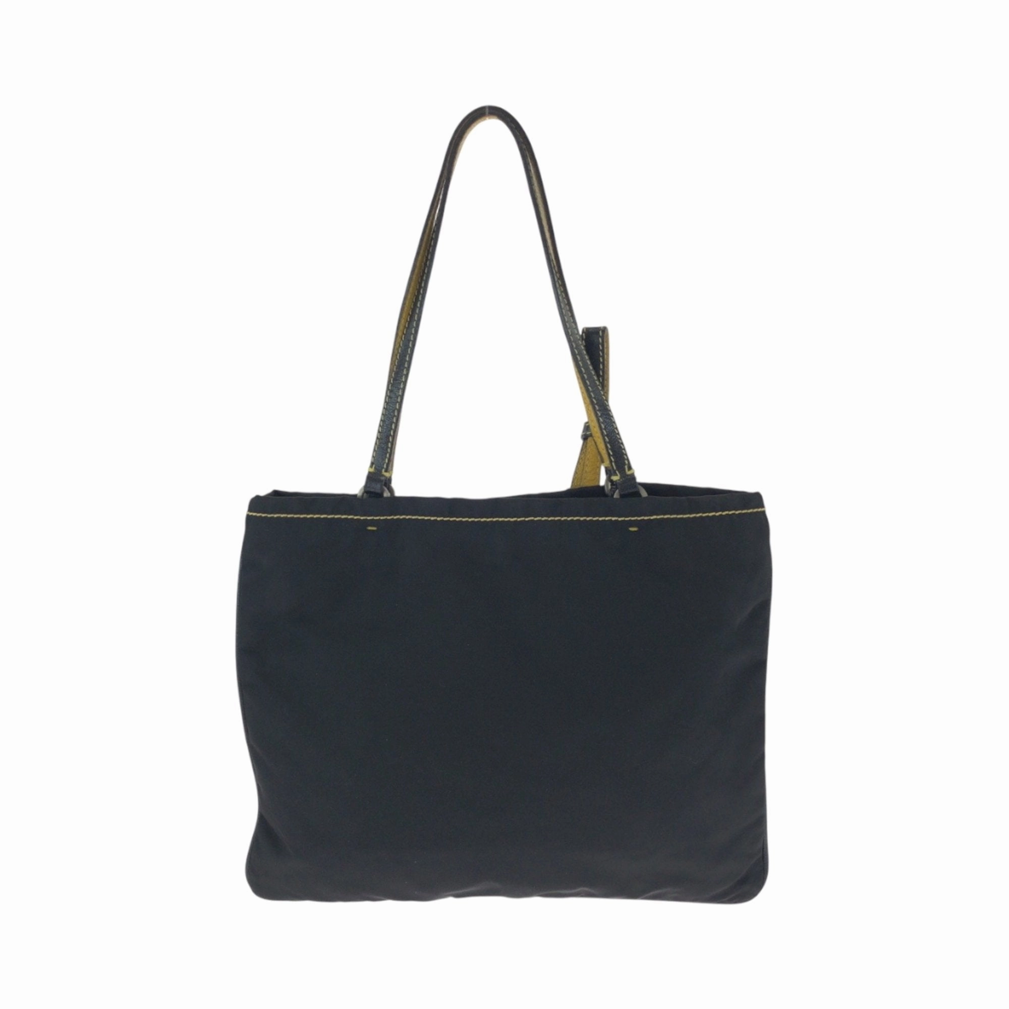 Prada yellow Nylon Handbag Tote Bag (Pre-Owned)