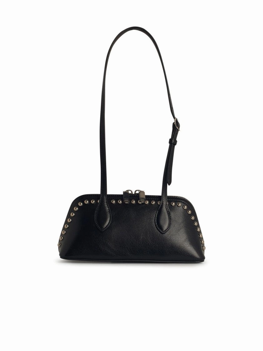 Praline' Black Leather Bag