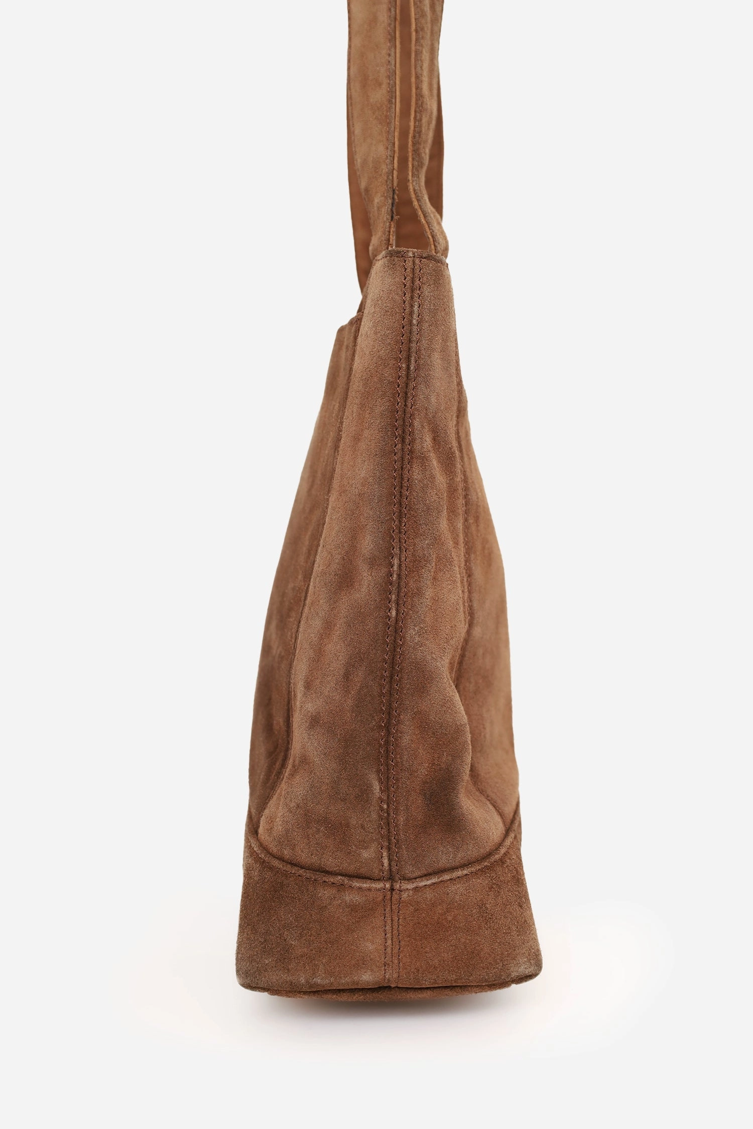 Pre-Loved Chanel 1997-99 Brown Suede CC Embroidered Tote Bag