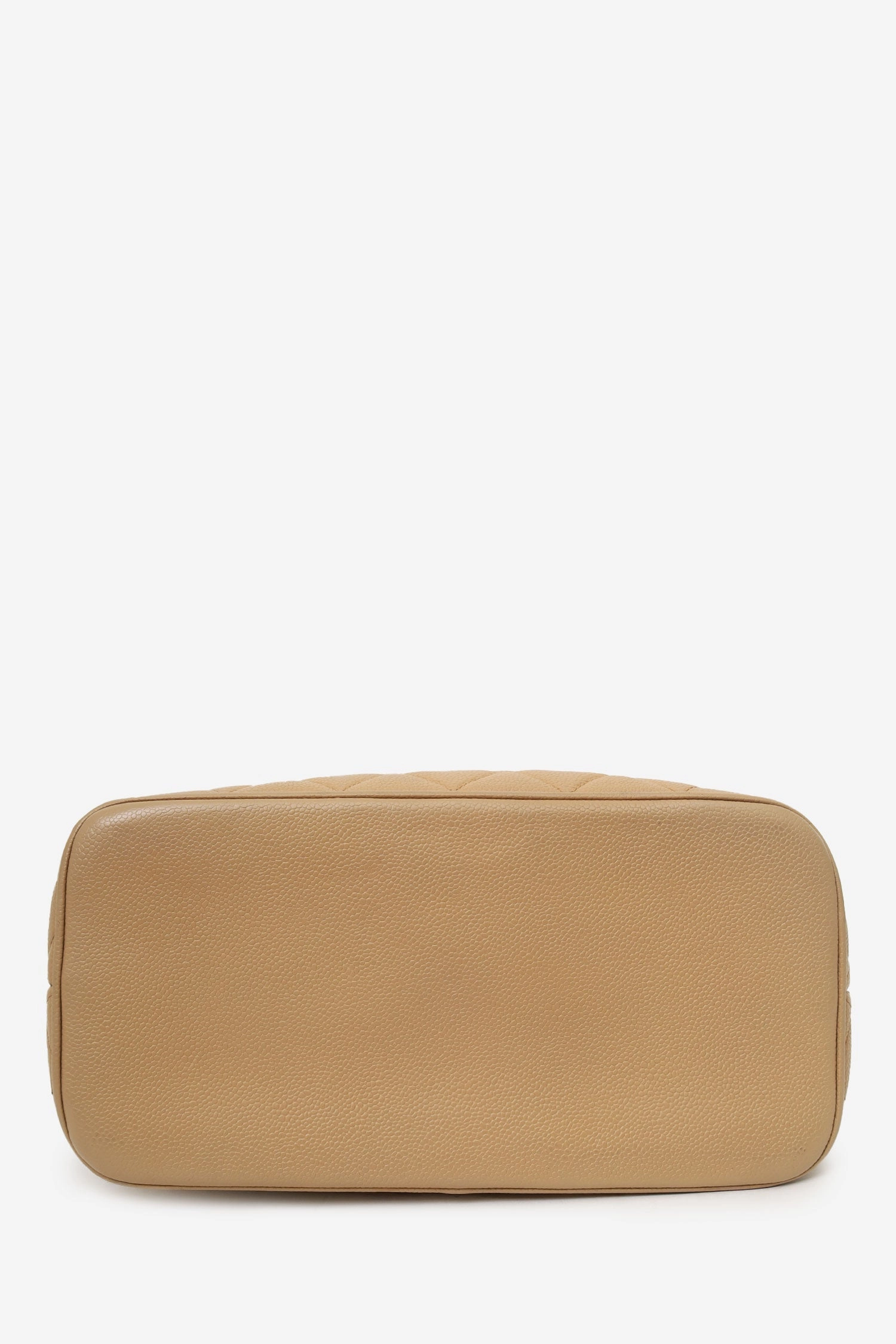 Pre-Loved Chanel 2000-02 Beige Caviar Medallion Tote (As Is)