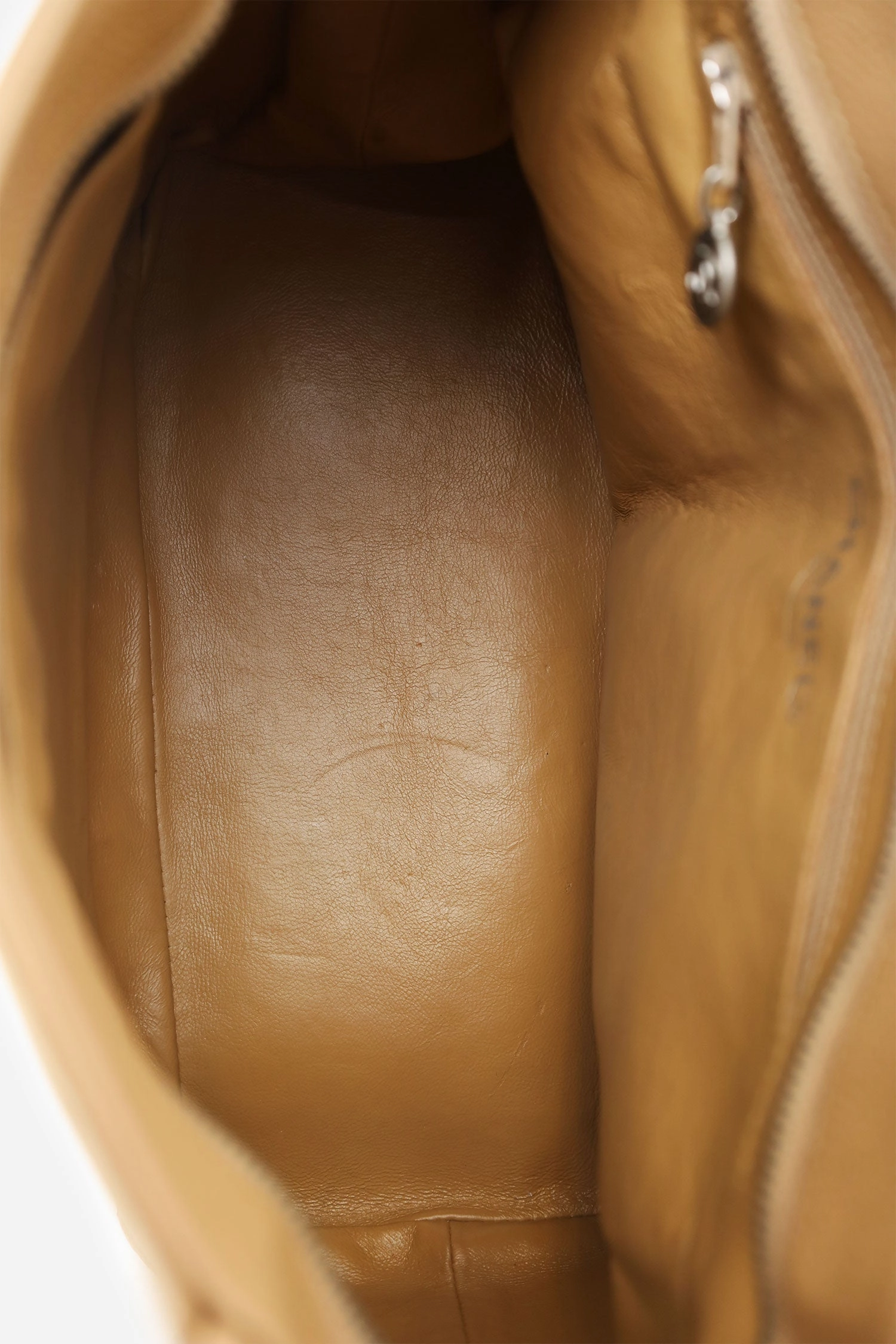 Pre-Loved Chanel 2000-02 Beige Caviar Medallion Tote (As Is)
