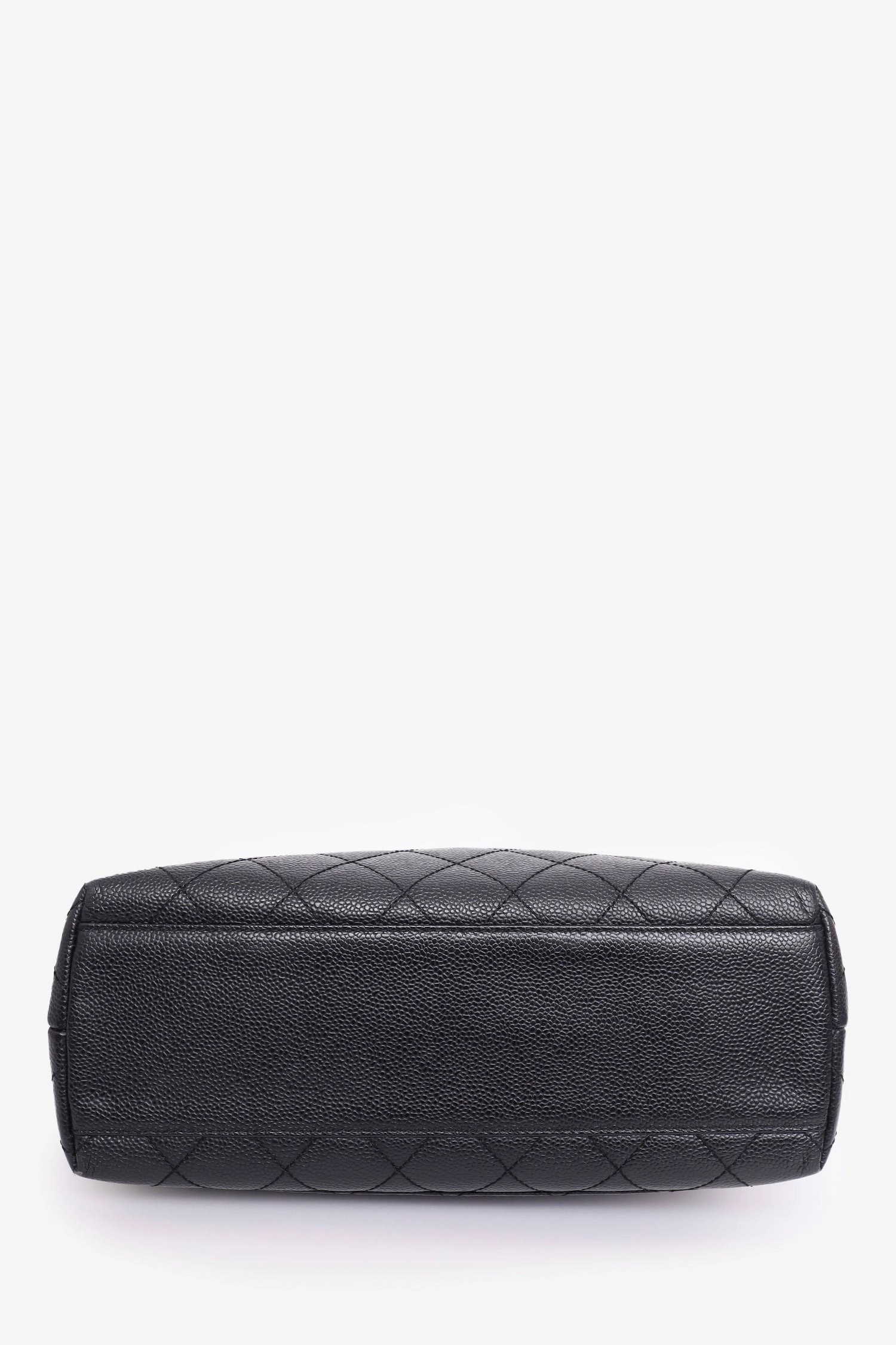Pre-Loved Chanel 2005-06 Black Caviar Leather Kelly Top Handle Bag
