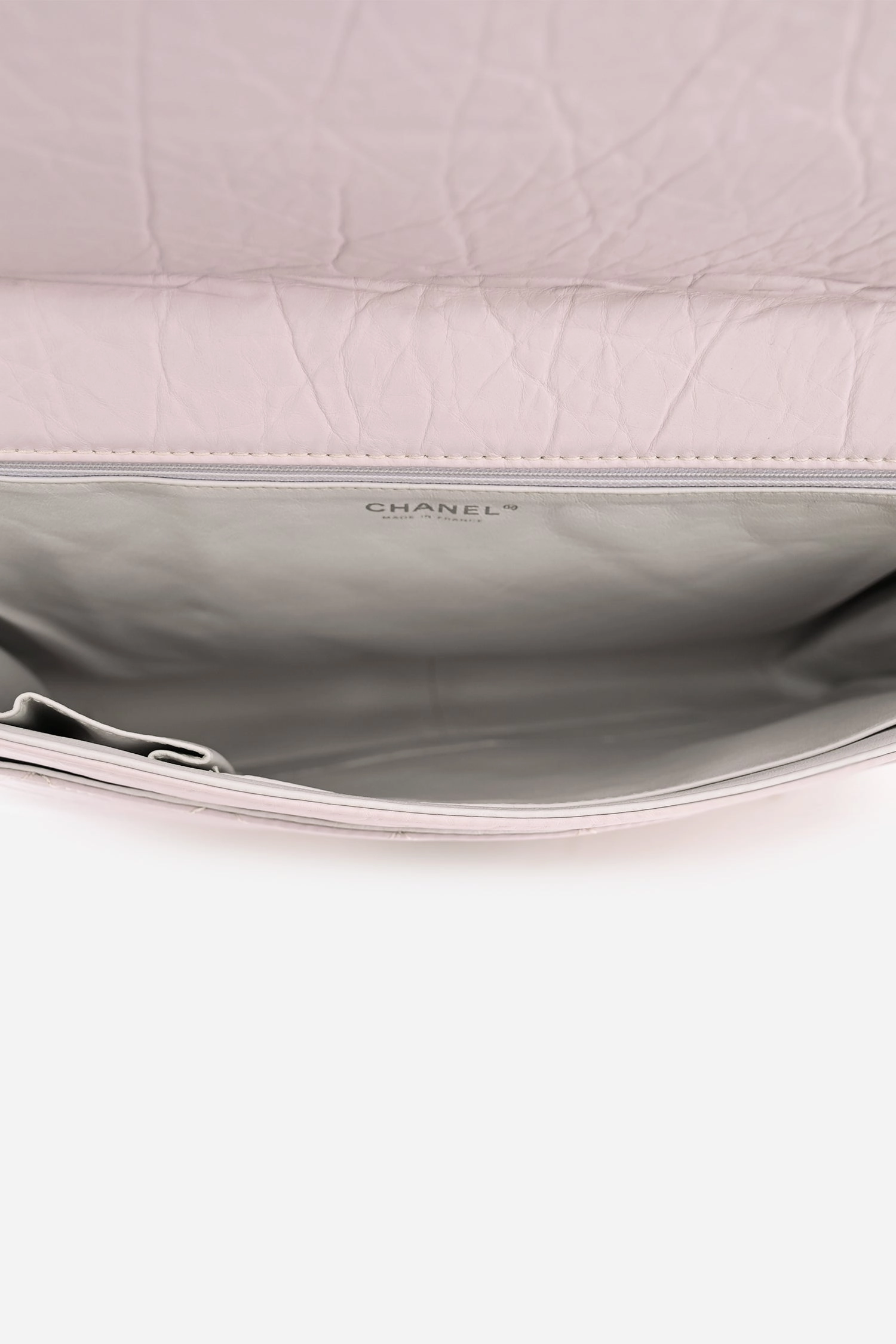 Pre-Loved Chanel 2008/9 Grey Leather Quilted 2.55 Reissue XL Bag