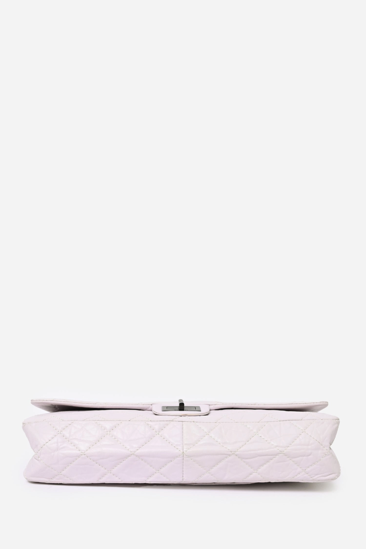 Pre-Loved Chanel 2008/9 Grey Leather Quilted 2.55 Reissue XL Bag
