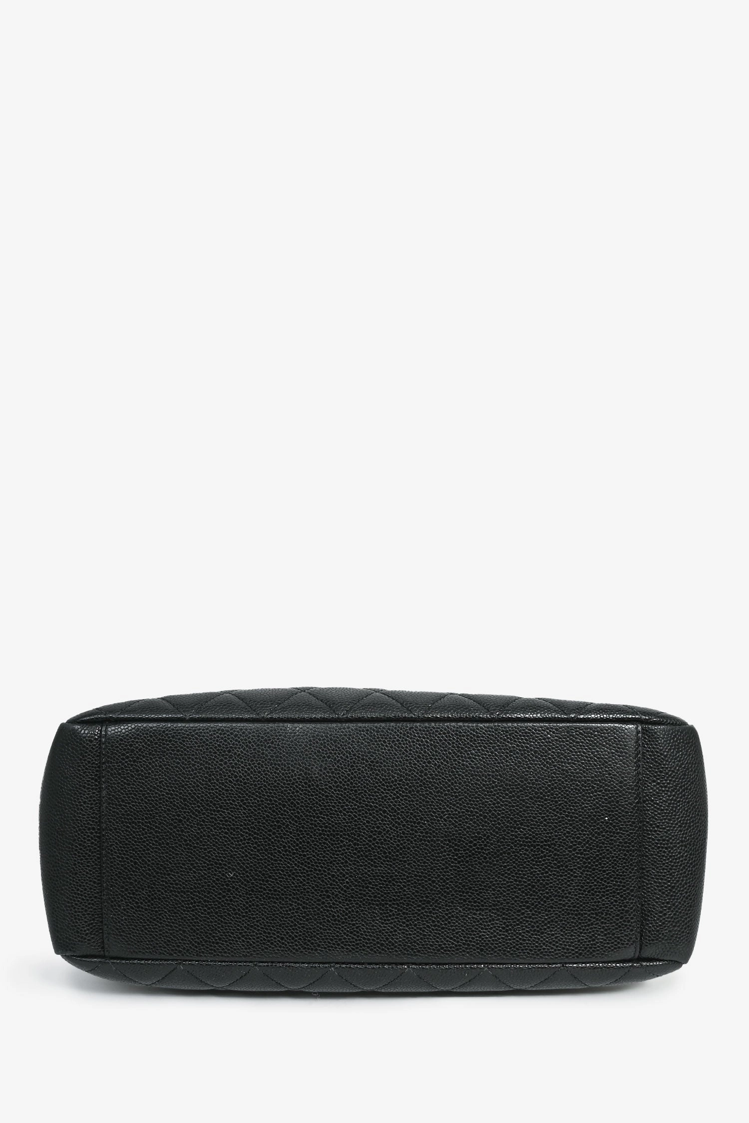 Pre-Loved Chanel 2011-12 Black Caviar Leather Grand Shopping Tote GHW