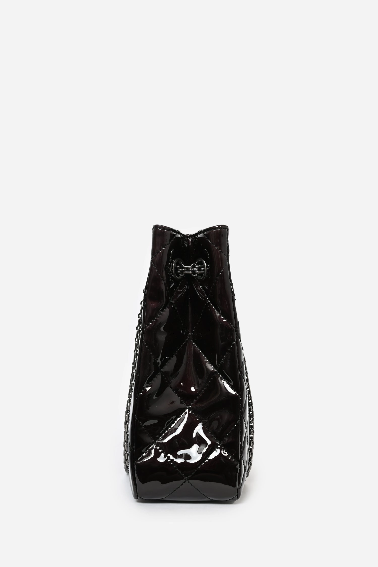 Pre-Loved Chanel  2011/12 Black Patent Quilted Leather 2.55 Reissue Tote Bag