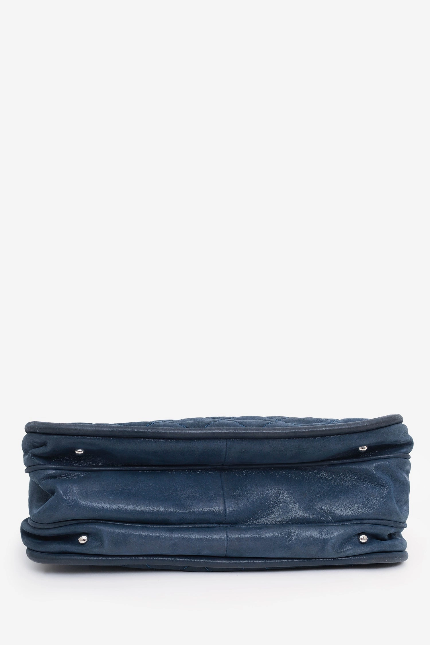 Pre-Loved Chanel 2012 Navy Quilted Leather Iridescent Relax CC Shoulder Bag