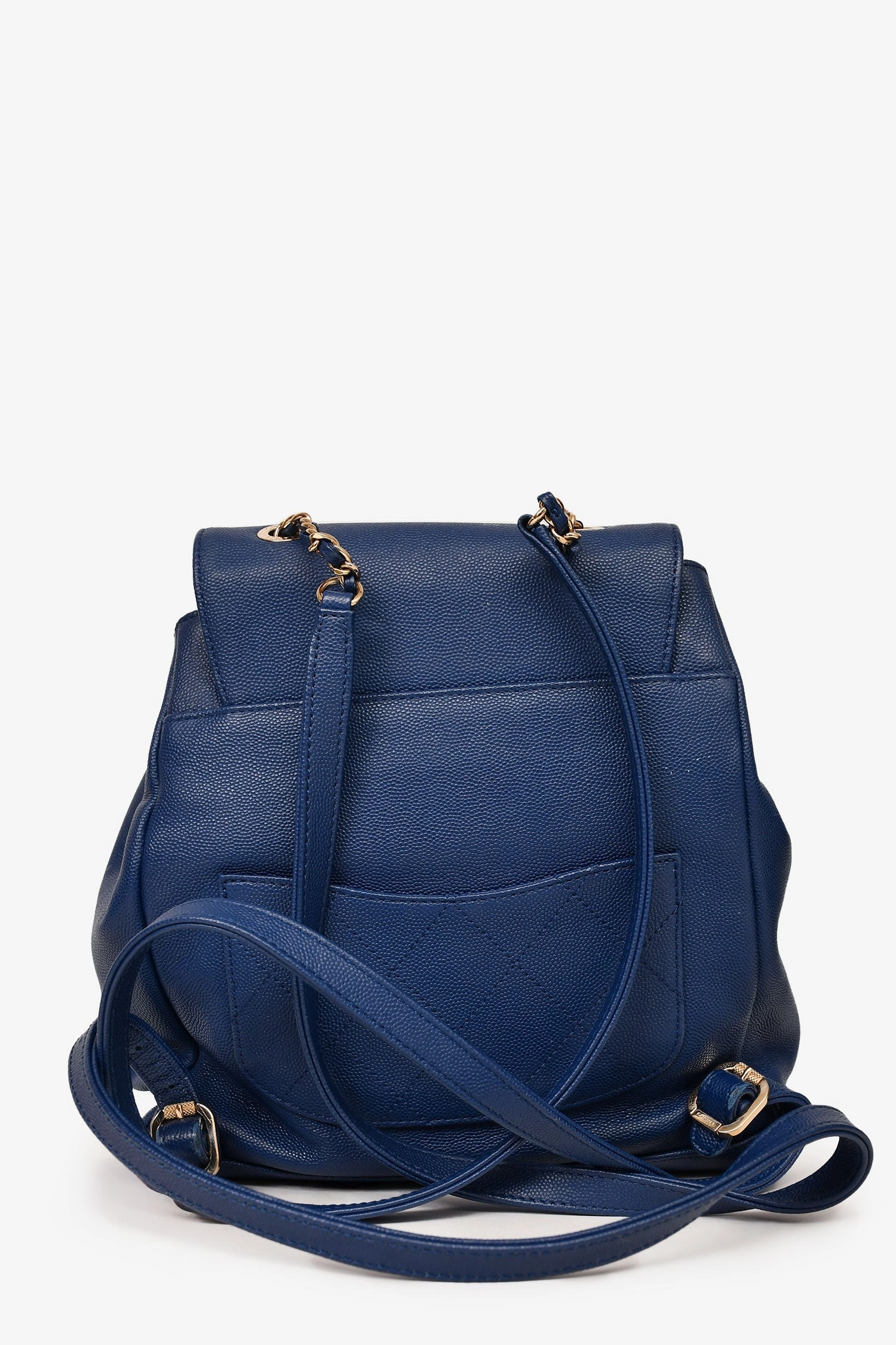 Pre-Loved Chanel 2013-14 Navy Denim Deauville Tote (As Is)
