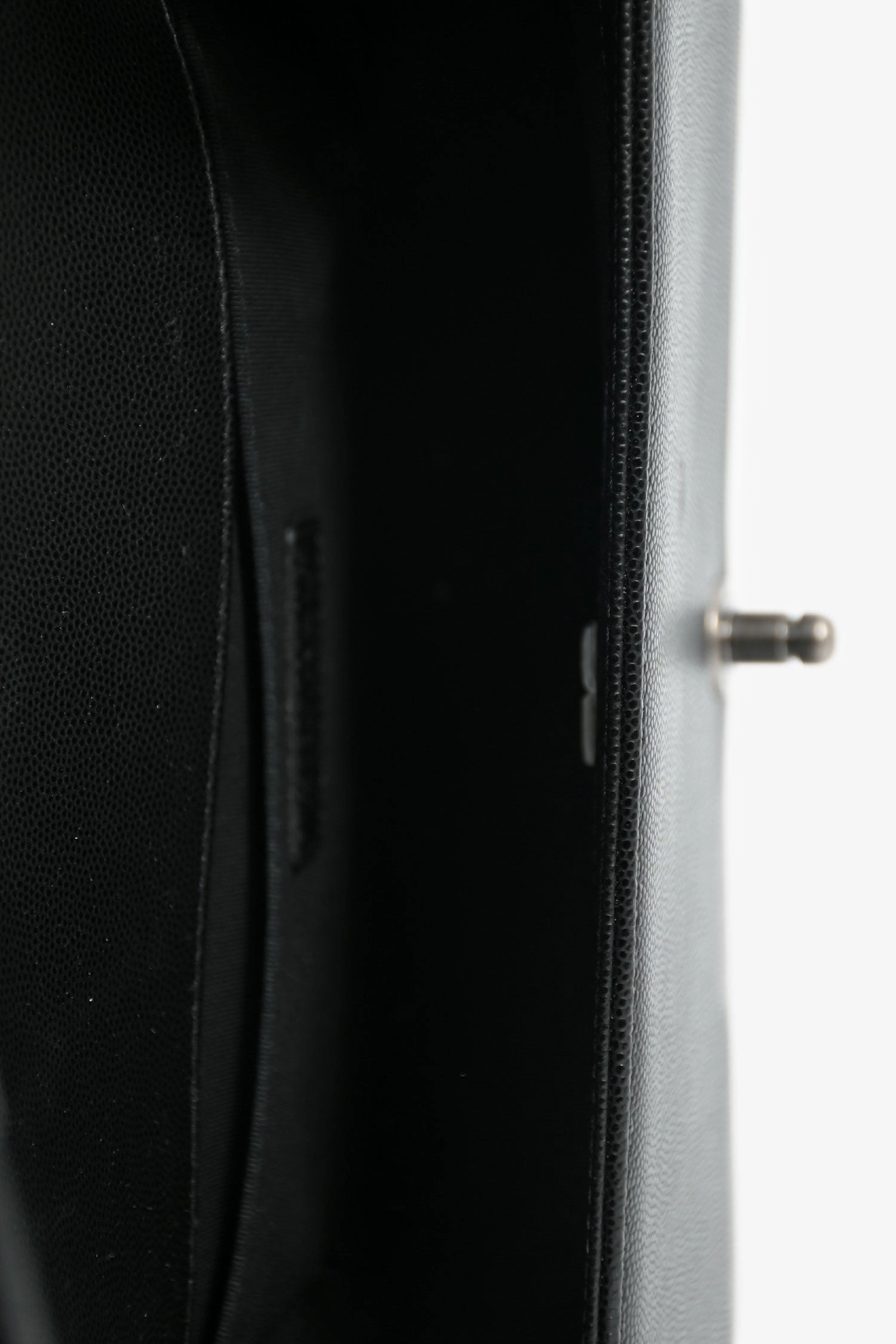 Pre-Loved Chanel 2022 Black Caviar Leather Boy Crossbody Bag