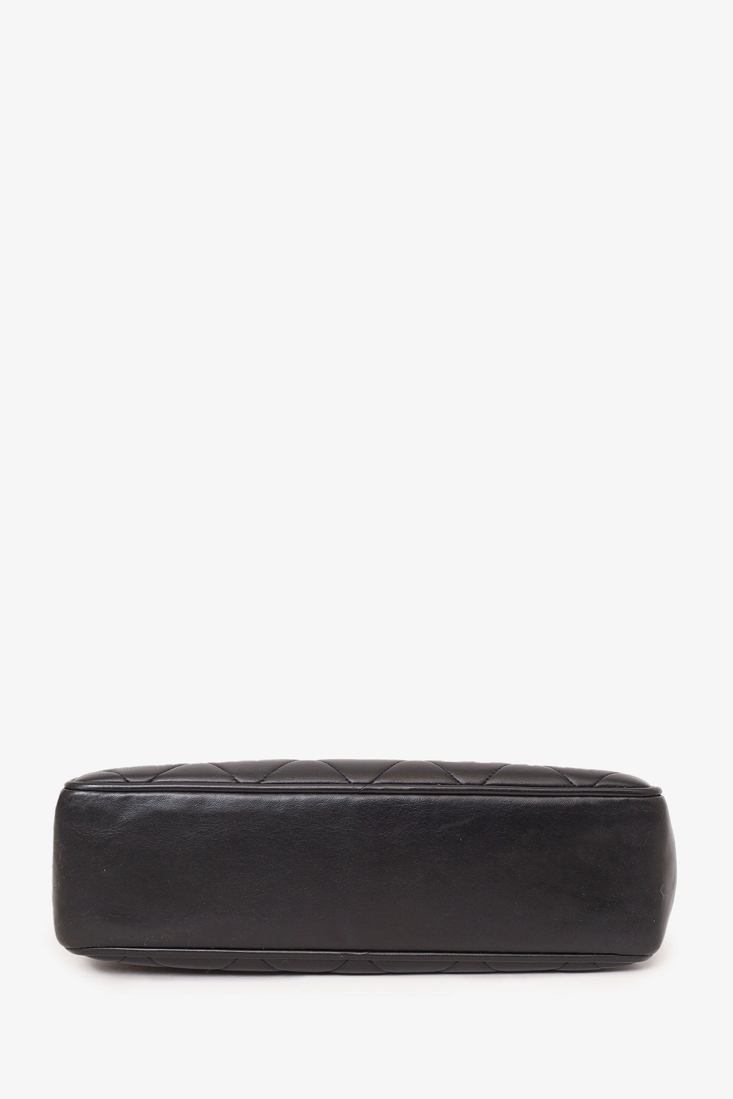 Pre-Loved Chanel Vintage Black Quilted Lambskin CC Tote Bag