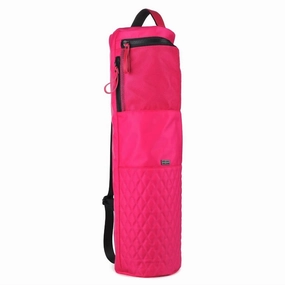 Quilted Yoga Mat Bag In Pink