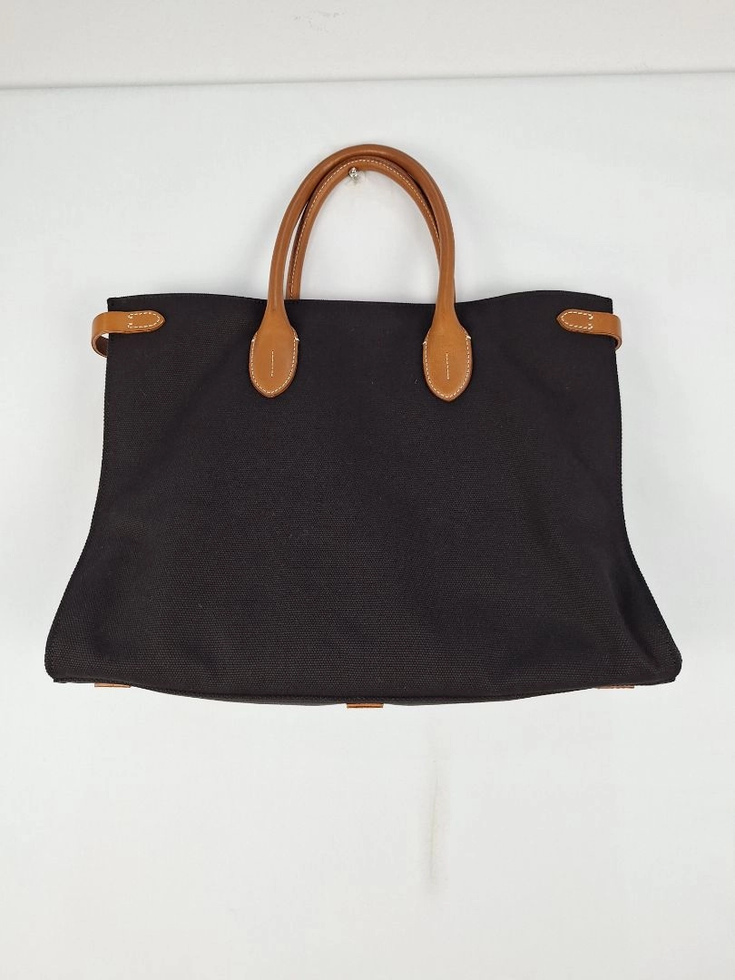 Ralph Lauren Contrast Tan Canvas Day Bag